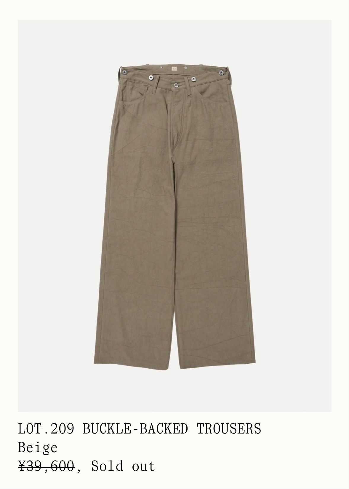 Taiga Takahashi Taiga Takahashi T.T Buckle-Back Trousers Size US 26 / EU 42 - 8 Thumbnail