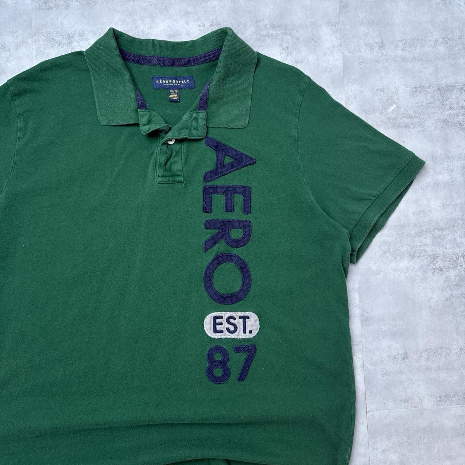 Aeropostale Y2K Aeropostale 00s Green Polo Shirt Size US XL / EU 56 / 4 - 2 Thumbnail