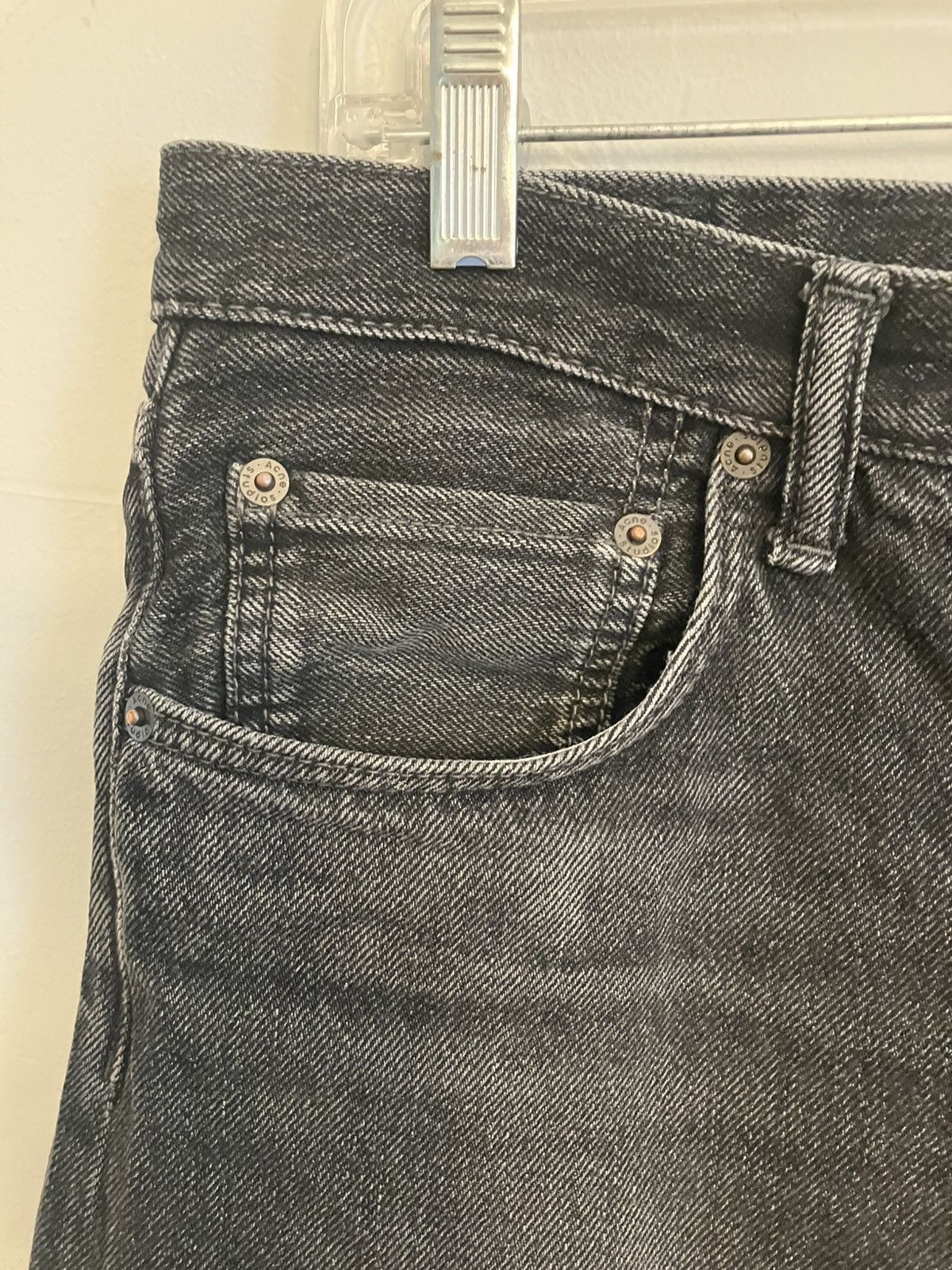Acne Studios Acne Studios 1996 Vintage Black Regular Fit Jeans (SS22) Size US 34 / EU 50 - 5 Thumbnail