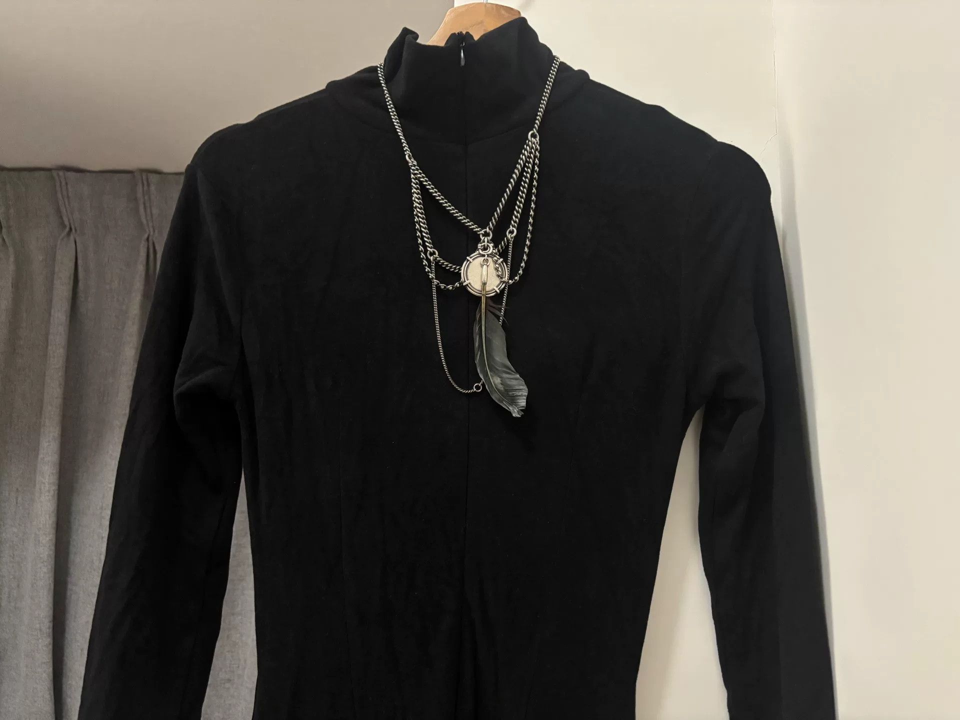 Ann Demeulemeester 925 Silver Feather Necklace