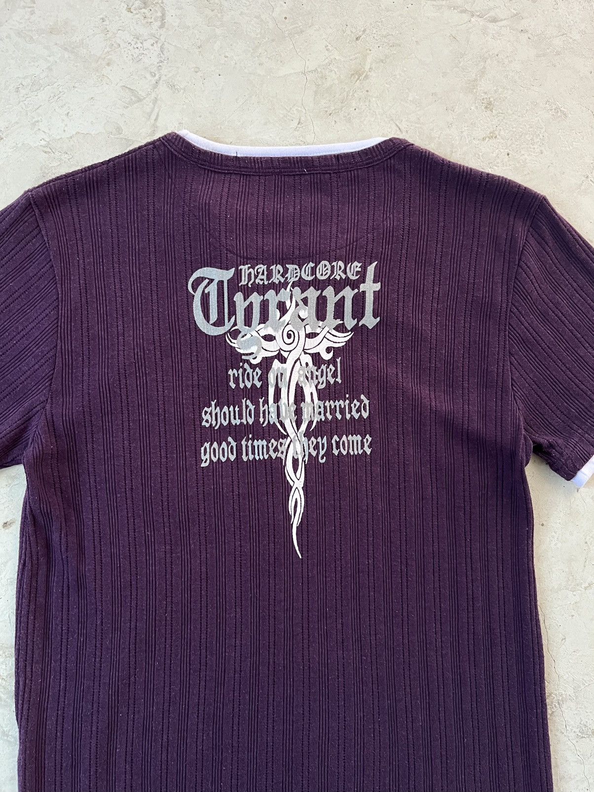 Japanese Brand Japanese Lace Up Layered Poem Tee Size US M / EU 48-50 / 2 - 4 Thumbnail