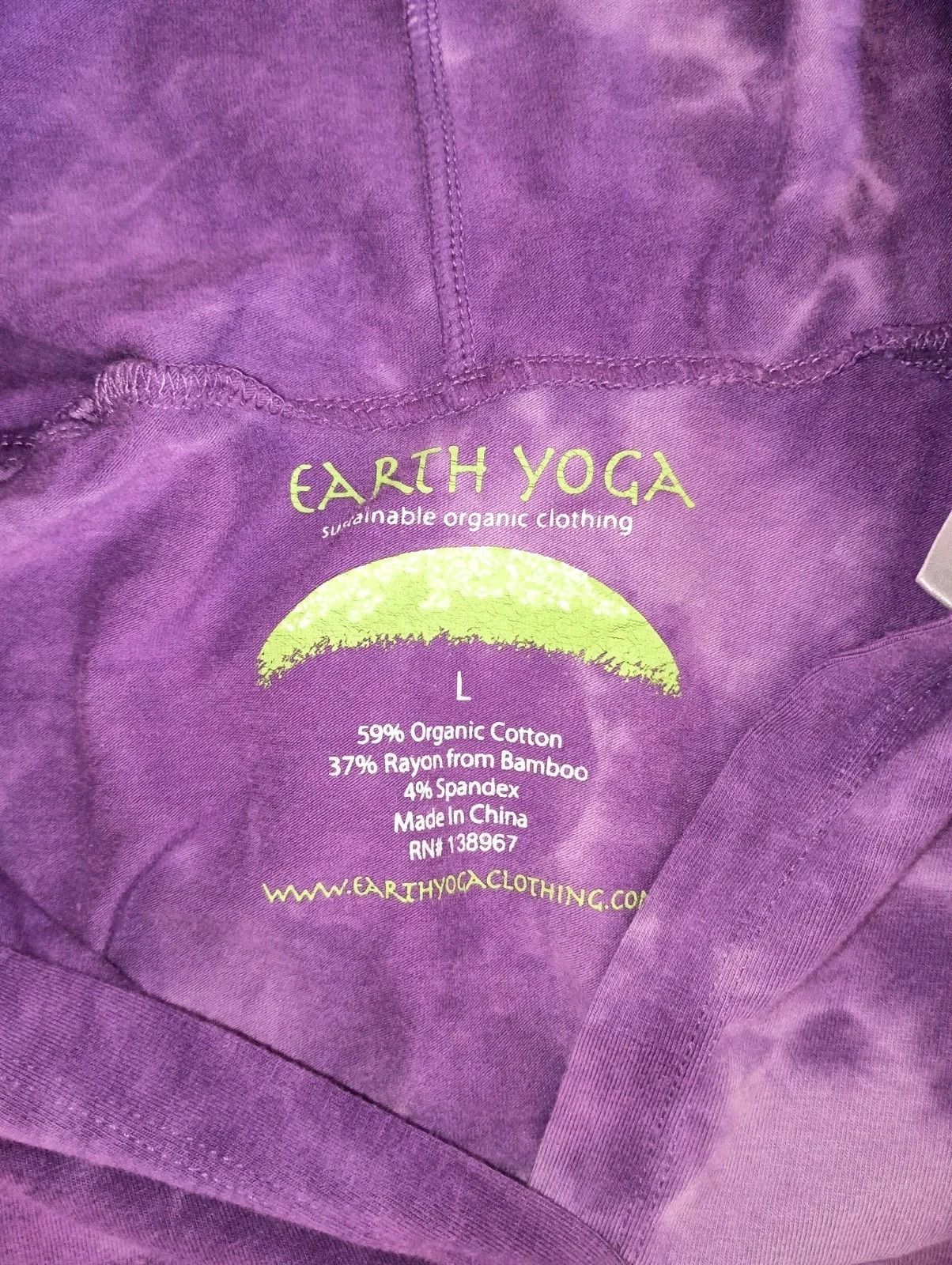 Other EARTH YOGA Tie Dye LS Organic Cotton Rayon Bamboo Hoodie Size US L / EU 52-54 / 3 - 2 Thumbnail
