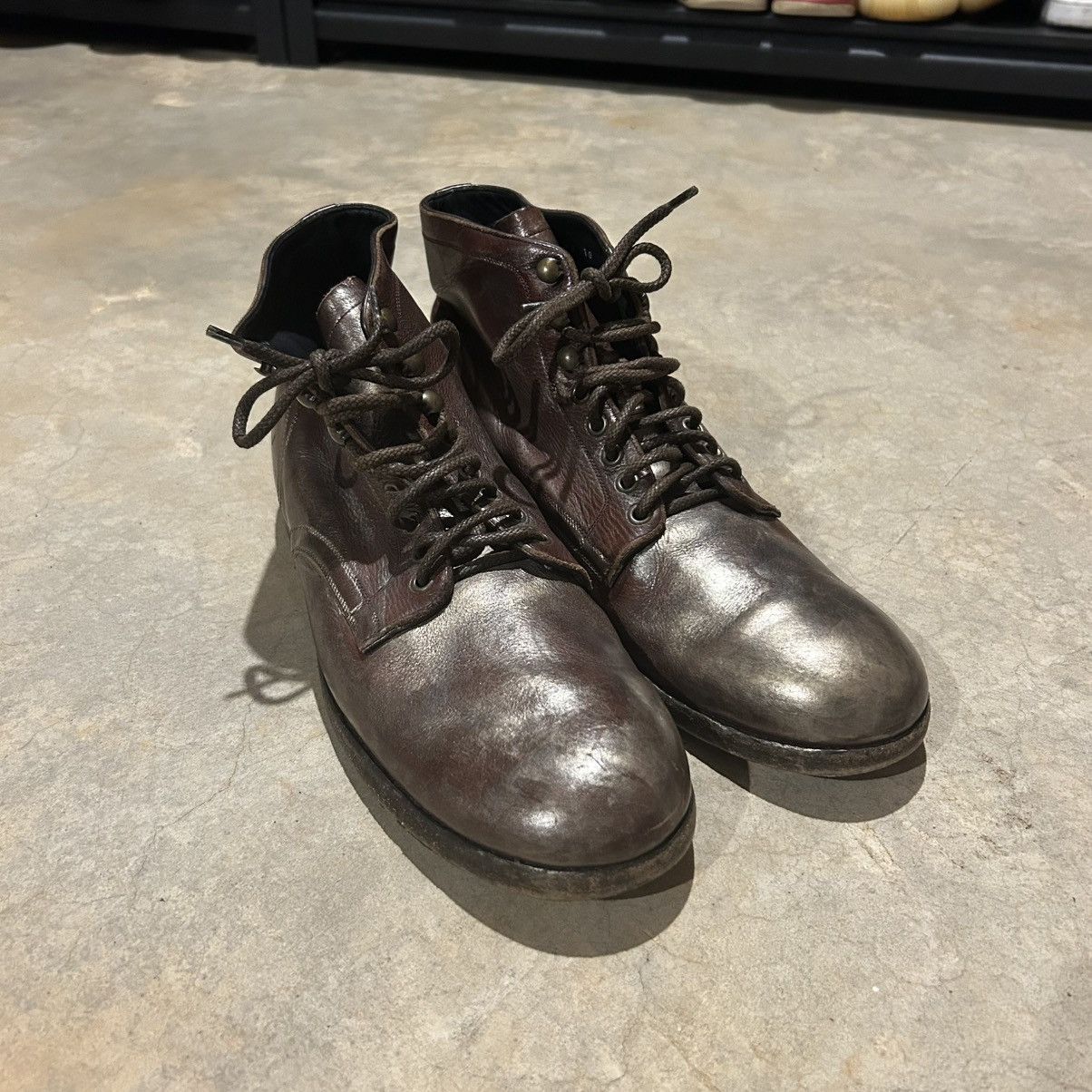 Designer × Dolce & Gabbana Rare Dolce & Gabbana Leather Gold Painted Boots US 10 Size US 10 / EU 43 - 9 Thumbnail