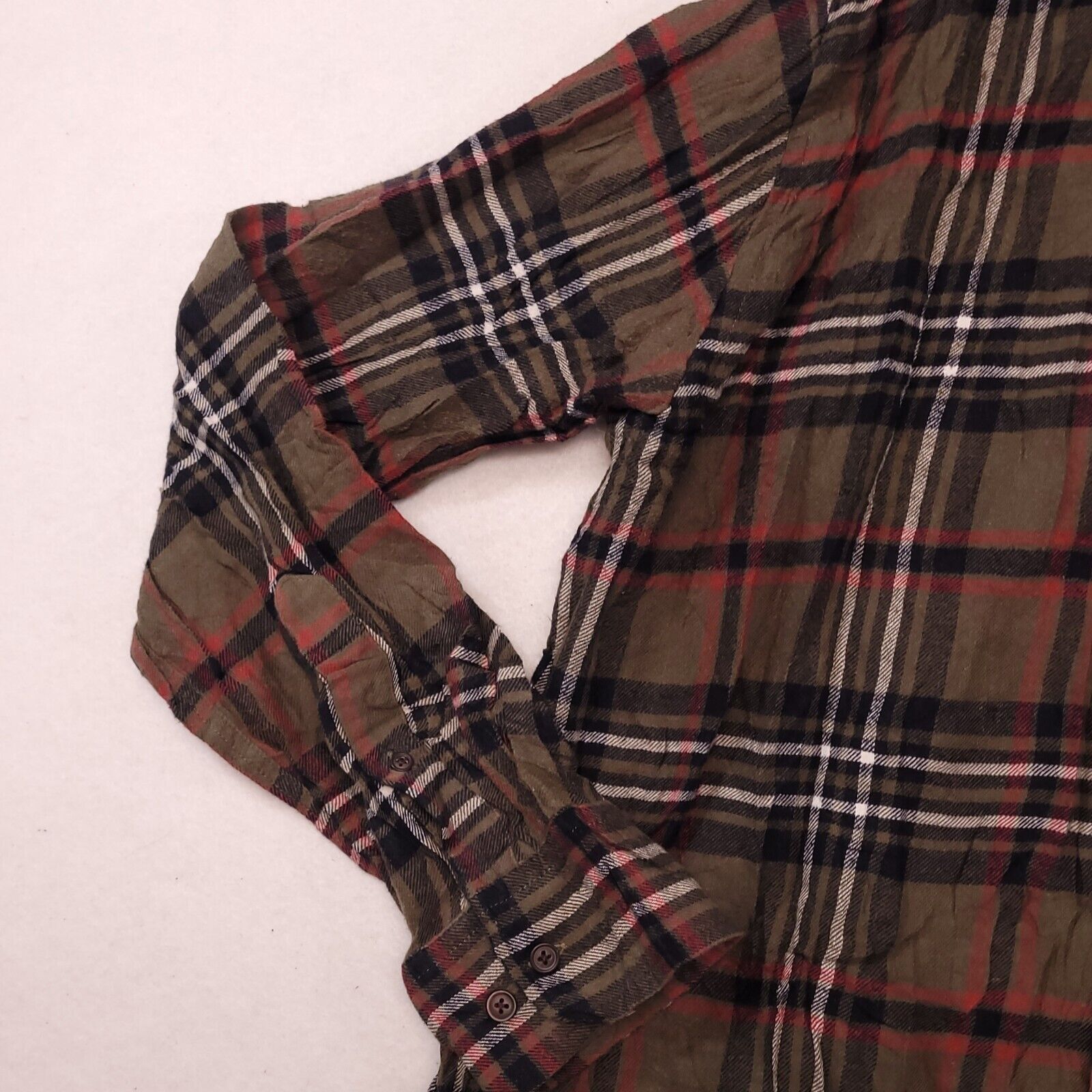 Croft & Barrow Croft & Barrow Tartan Flannel Shirt Mens Size Large L Green Size US L / EU 52-54 / 3 - 5 Thumbnail