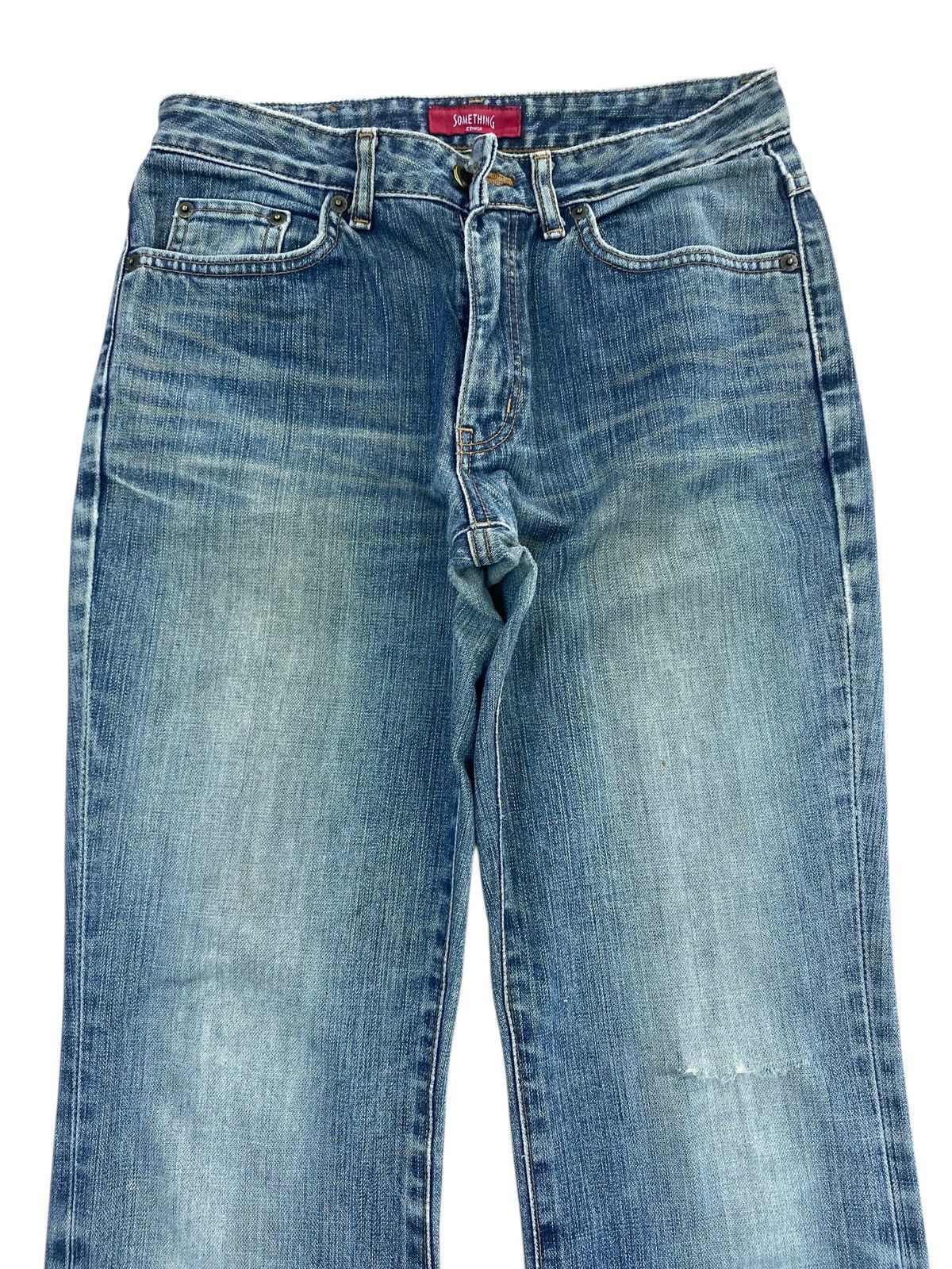 Edwin Edwin Light Blue Wash Ripped Style Bootcut Jeans Size US 26 / EU 42 - 2 Thumbnail