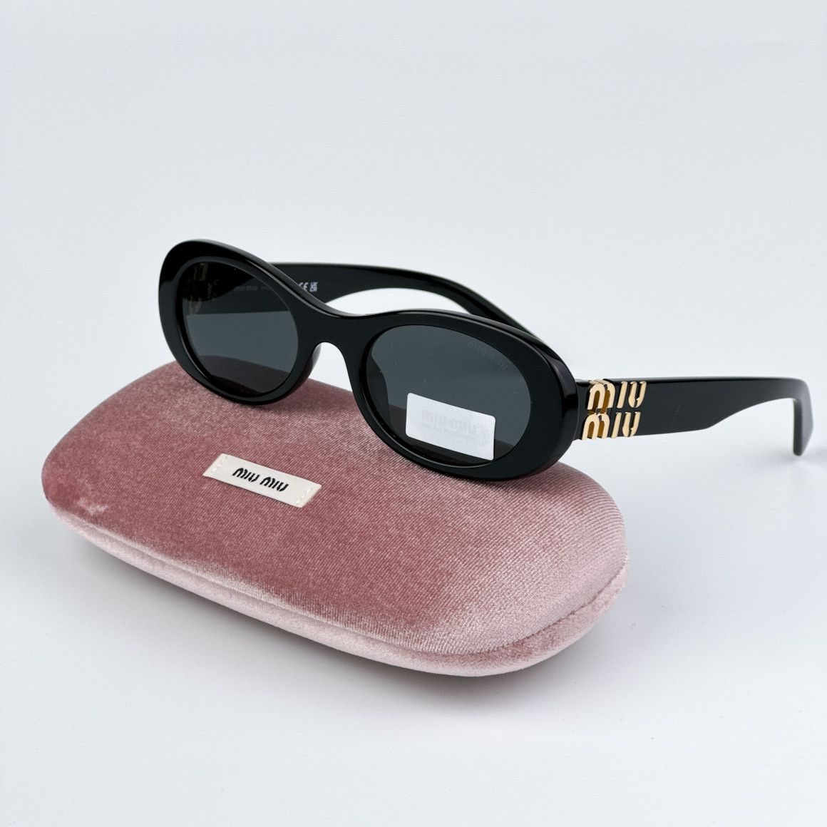Miu Miu MIU MIU MU 06ZS 1AB5S0 Sunglasses BLACK | Grailed