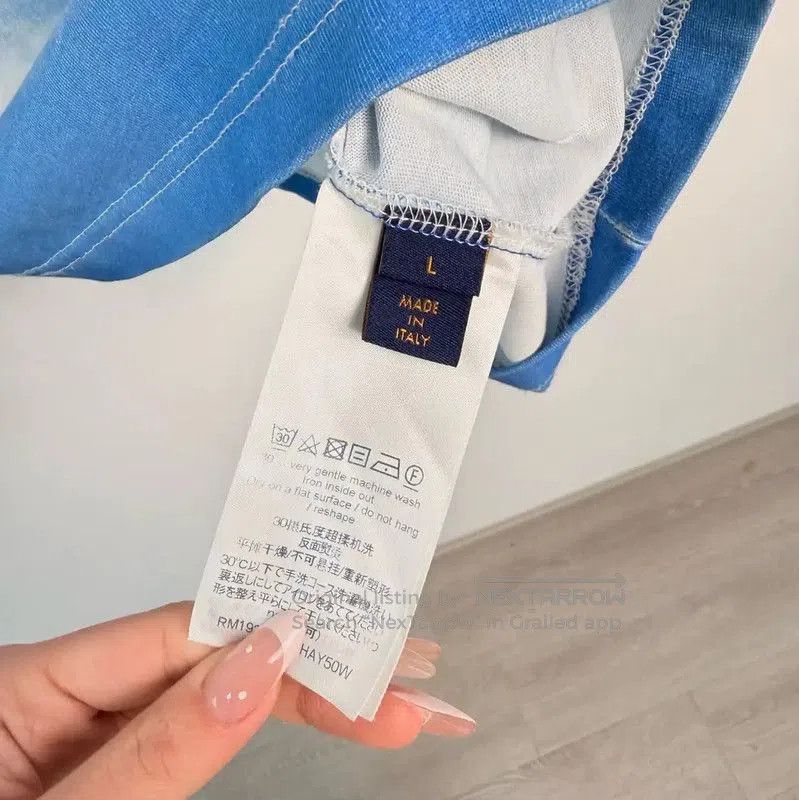 Louis Vuitton Louis Vuitton Blue Cotton T-Shirt for Men . Size US L / EU 52-54 / 3 - 5 Thumbnail