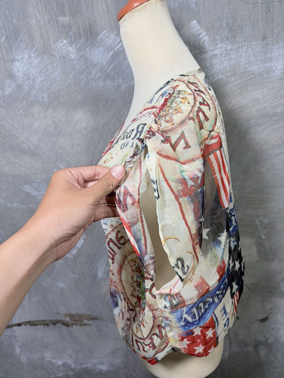 Japanese Brand Y2K Unknown Women Abstract Tops Size M / US 6-8 / IT 42-44 - 4 Thumbnail