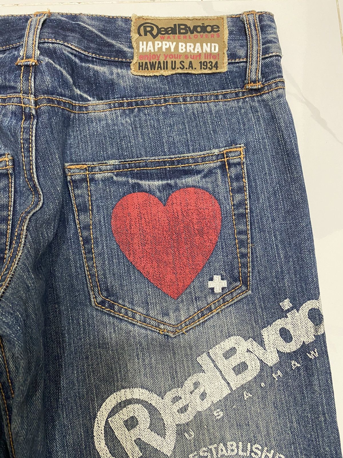 Japanese Brand RARE🔥RBV REALBVOICE DISTRESSED DENIM JEANS Size US 30 / EU 46 - 7 Thumbnail
