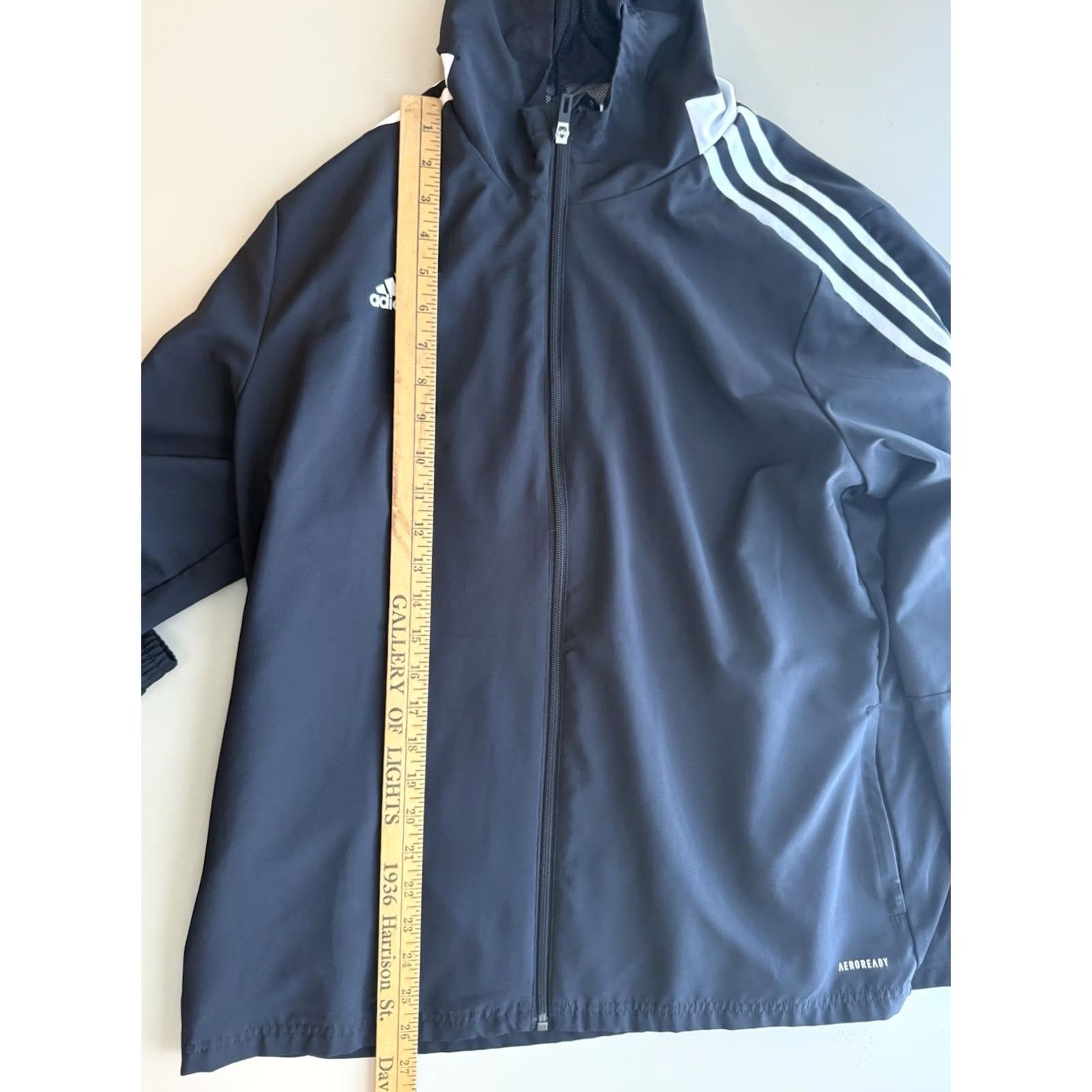 Adidas Adidas Track Jacket Full Zip Men XL Black AEROREADY 3-Stripes Activewear Shirt Hoodie? Size US XL / EU 56 / 4 - 5 Thumbnail