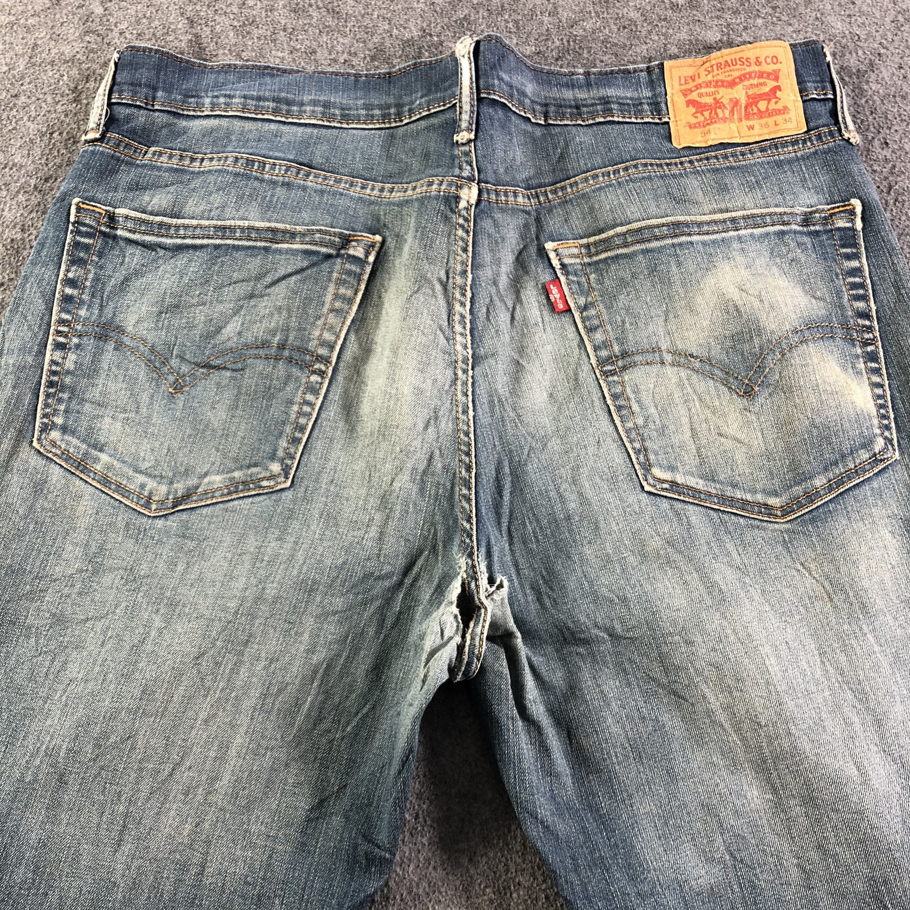 Levi's Vintage Blue Wash Levis 541 Jeans-J3124 Size US 38 / EU 54 - 4 Thumbnail