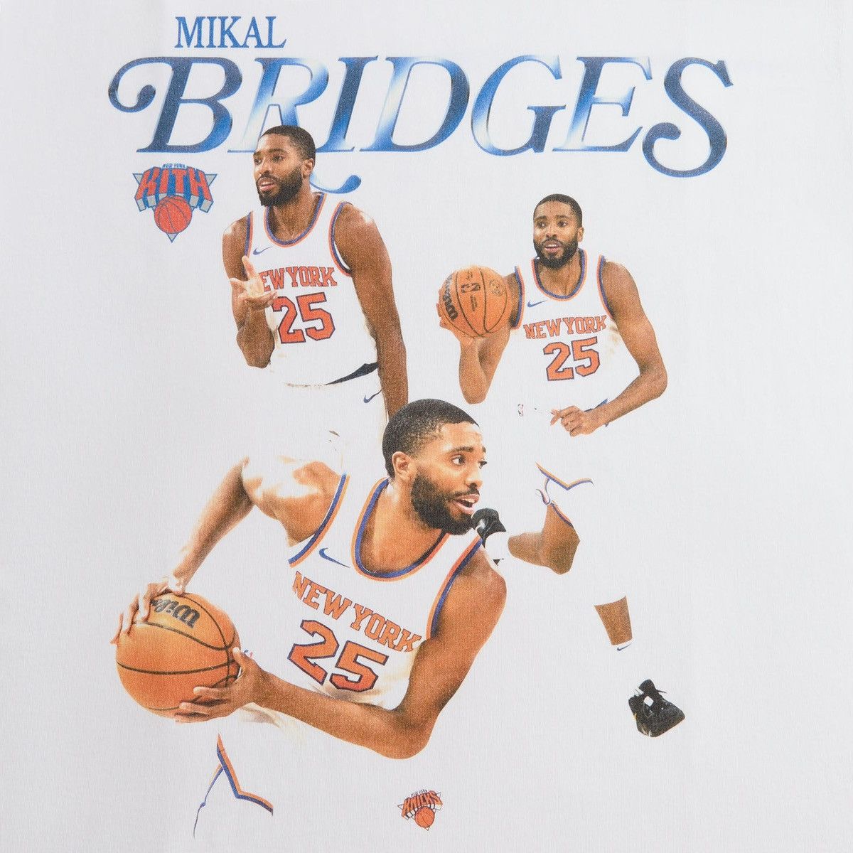 Kith Kith for New York Knicks Mikal Bridges Legend Vintage Tee Size US XL / EU 56 / 4 - 3 Thumbnail