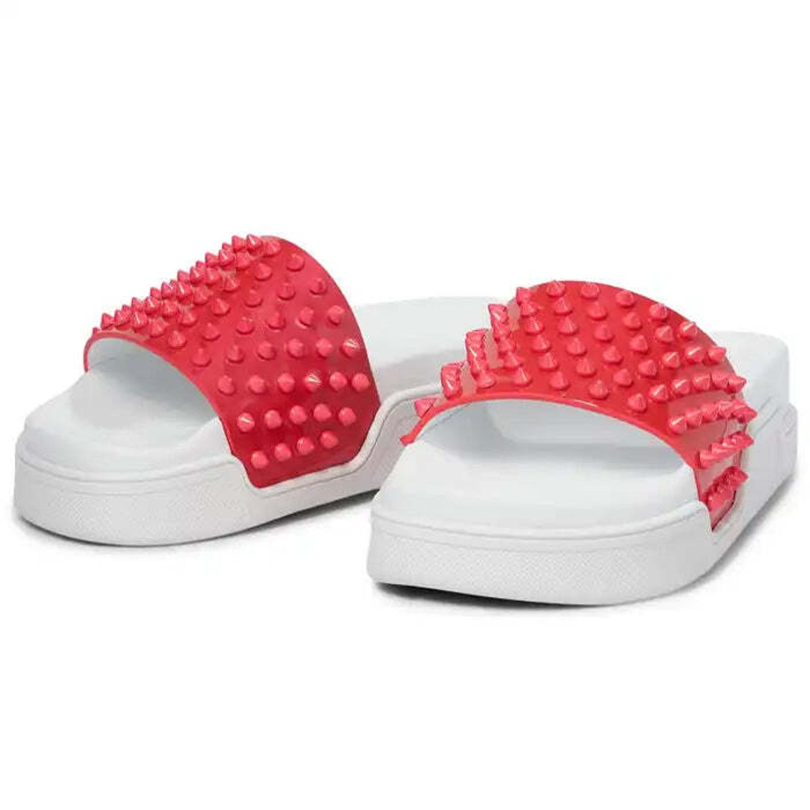 Christian Louboutin Christian Louboutin Pool Fun Donna Flat Pink White Platform Size US 9.5 / IT 39.5 - 5 Thumbnail