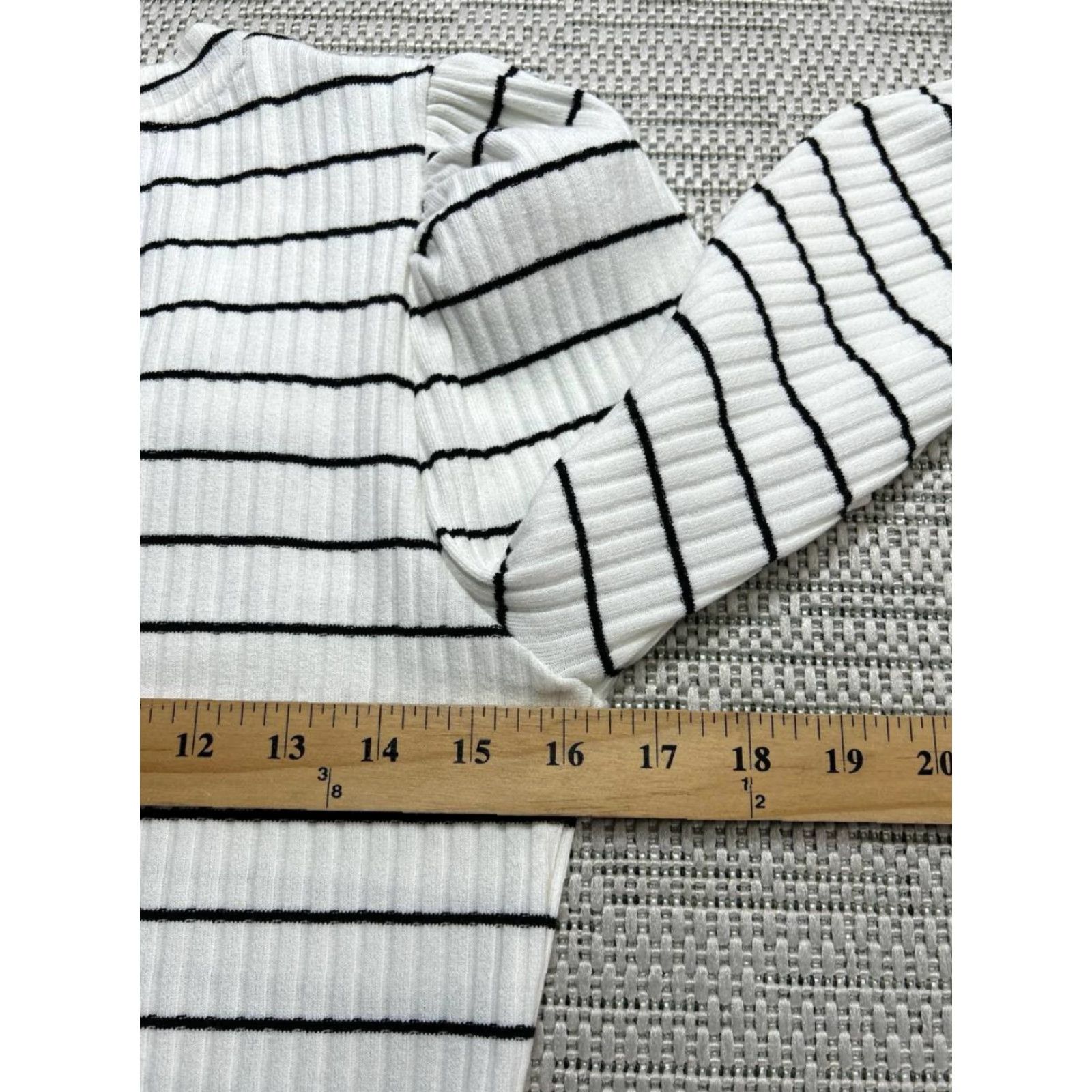 Vintage Evereve Sweater Womens Medium White Black Knit Pullover Size M / US 6-8 / IT 42-44 - 6 Thumbnail