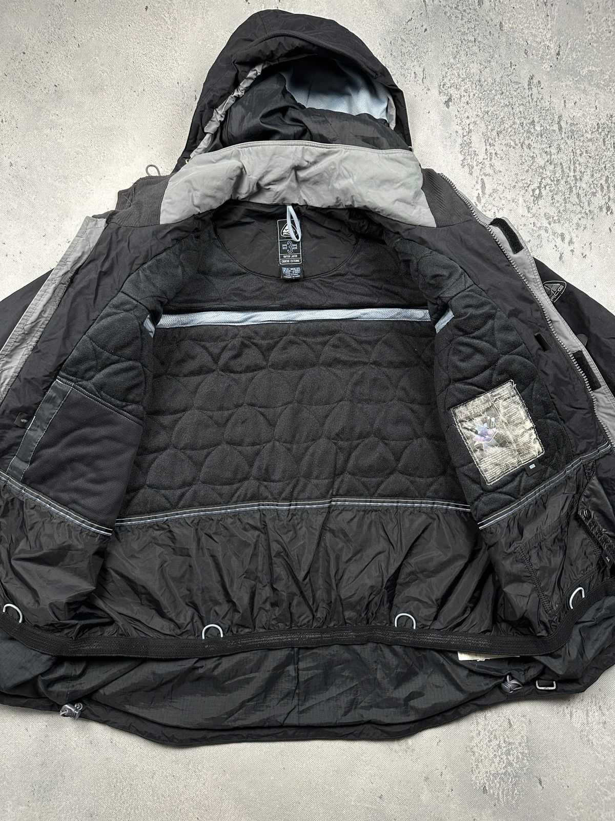 Nike ACG Vintage Nike ACG Technical Outdoor 3-In-1 Black Shell Jacket Size US M / EU 48-50 / 2 - 3 Thumbnail