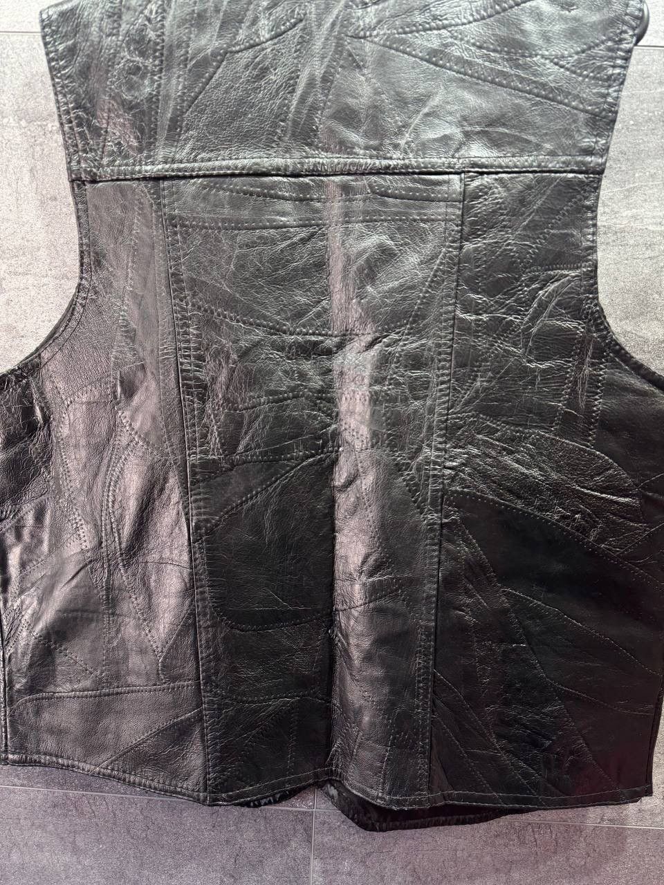 Vintage Giovanni Navarre Leather Biker Vest Jacket Size US L / EU 52-54 / 3 - 17 Thumbnail