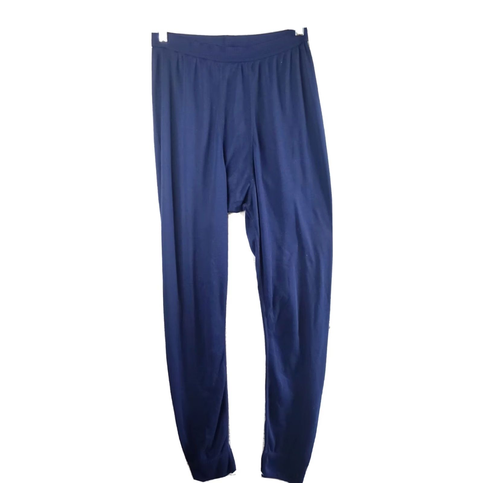 Patagonia VINTAGE Patagonia Capilene Blue Thermal Baselayer Bottoms Underwear Women L Capilene Polyester Knit Tapered Inseam 29 Size 36" / US 14 / IT 50 - 2 Thumbnail