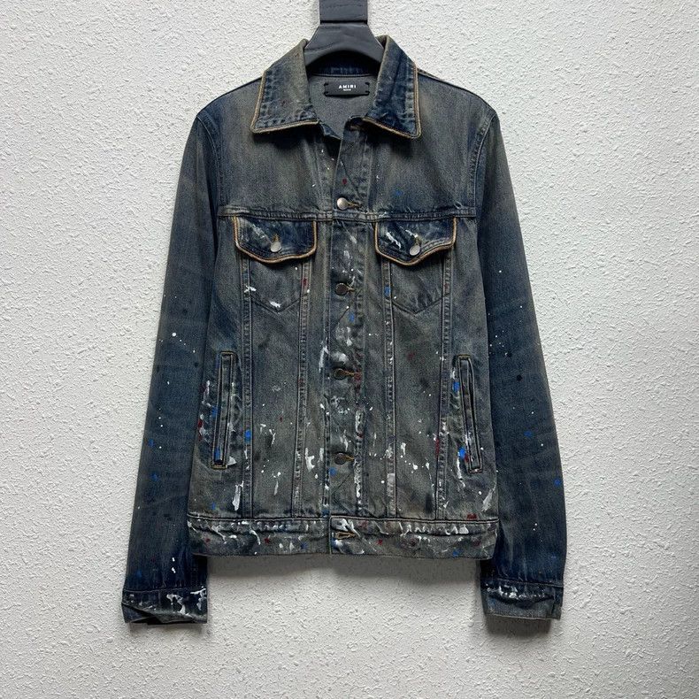 Amiri Amiri Make an old paint graffiti coat 2501-Nextarrow Size US M / EU 48-50 / 2 - 1 Thumbnail
