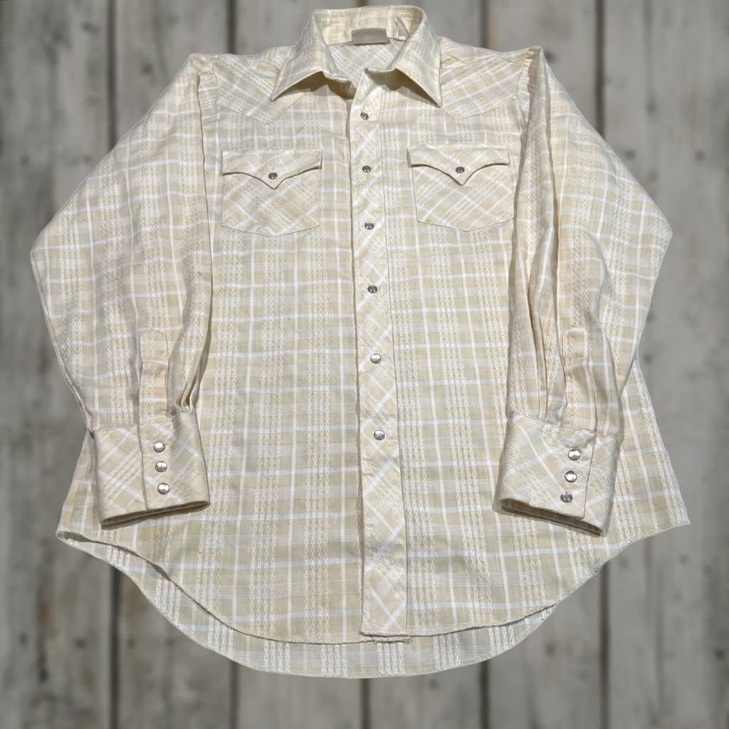 Vintage VINTAGE Dan River DR Westerns Shirt Mens Large Sleeve Pearl Snap Plaid Casual Size US L / EU 52-54 / 3 - 1 Thumbnail