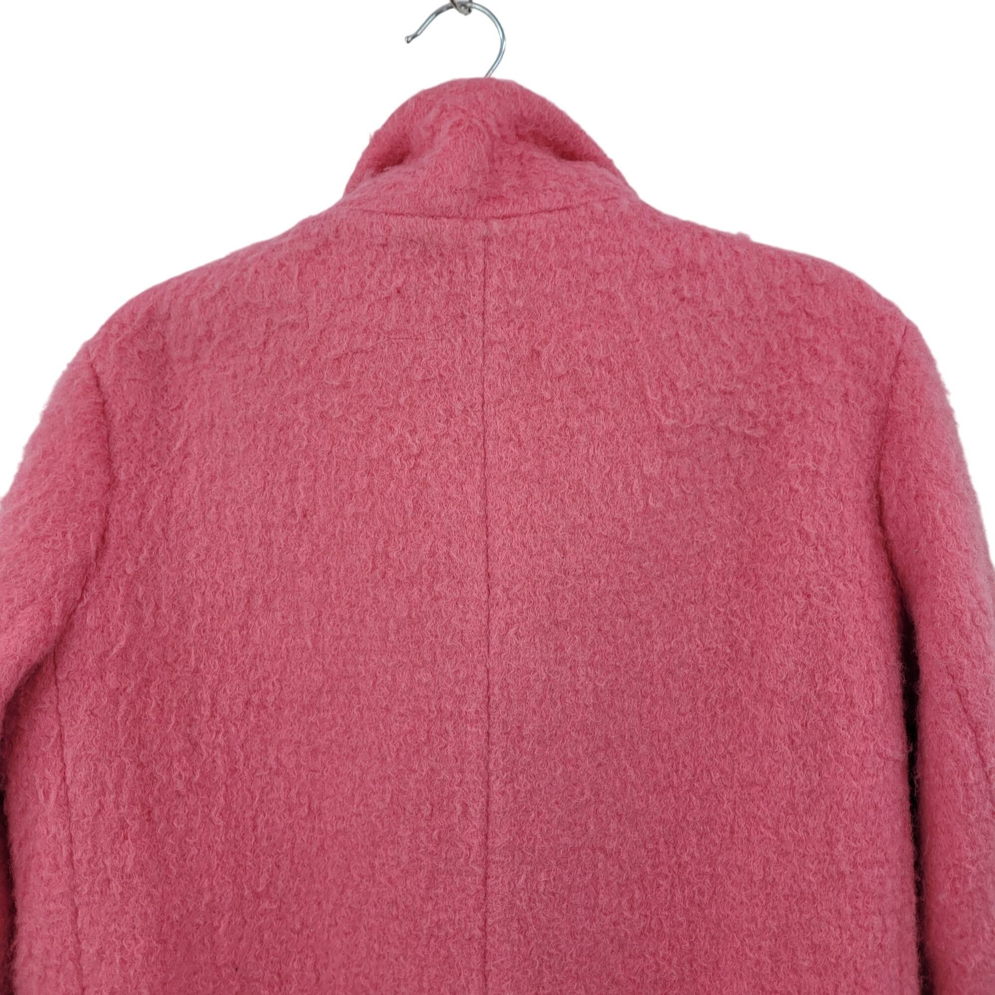 H&M H&M Womens Bubble Gum Pink Wool Oversized Coat 6 Barbiecore Size S / US 4 / IT 40 - 8 Thumbnail