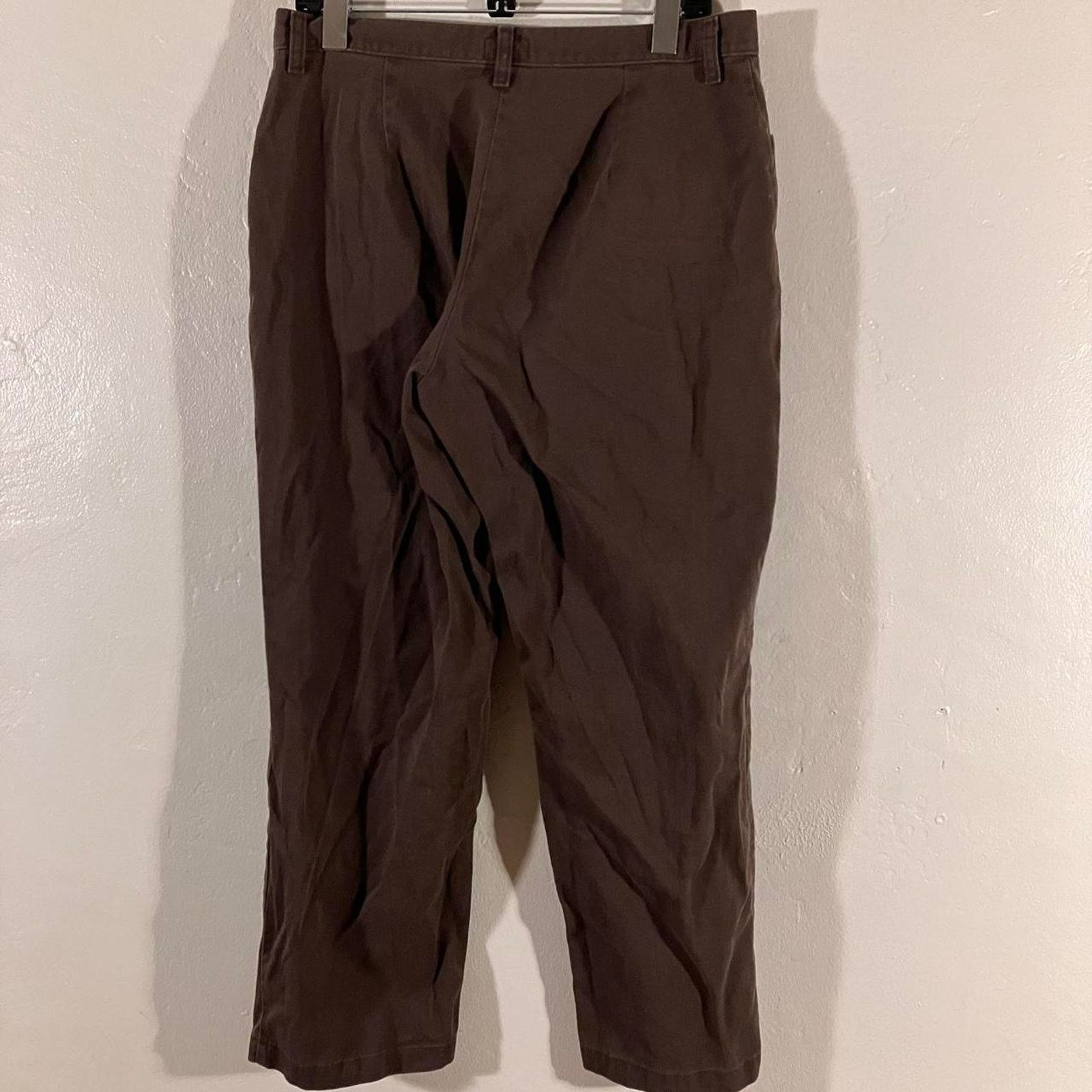 Lee × Vintage Vintage Y2K Lee Brown Pants Stretch Riders Slacks Size 36" / US 14 / IT 50 - 4 Thumbnail