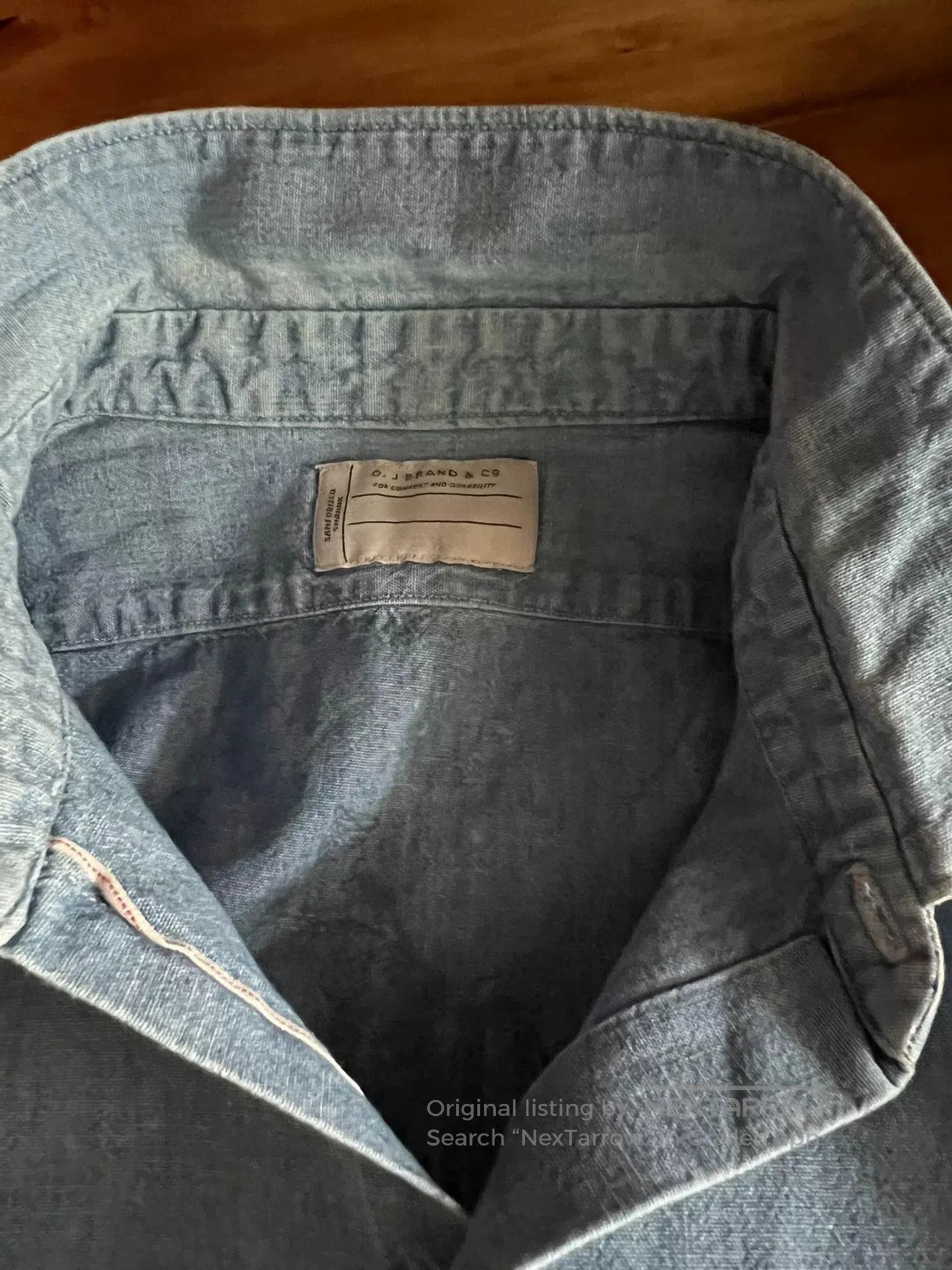 Oldblue Co. Old Joe Selvedge Denim Work Shirt. Size US M / EU 48-50 / 2 - 7 Thumbnail