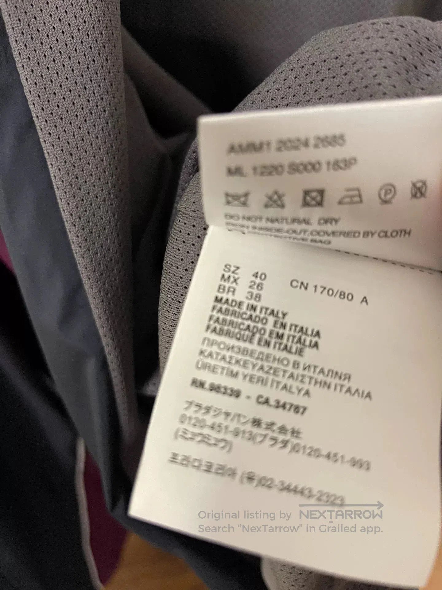 Miu Miu Miu Miu Women's Colorblock Lightweight Jacket. Size XS / US 0-2 / IT 36-38 - 8 Thumbnail