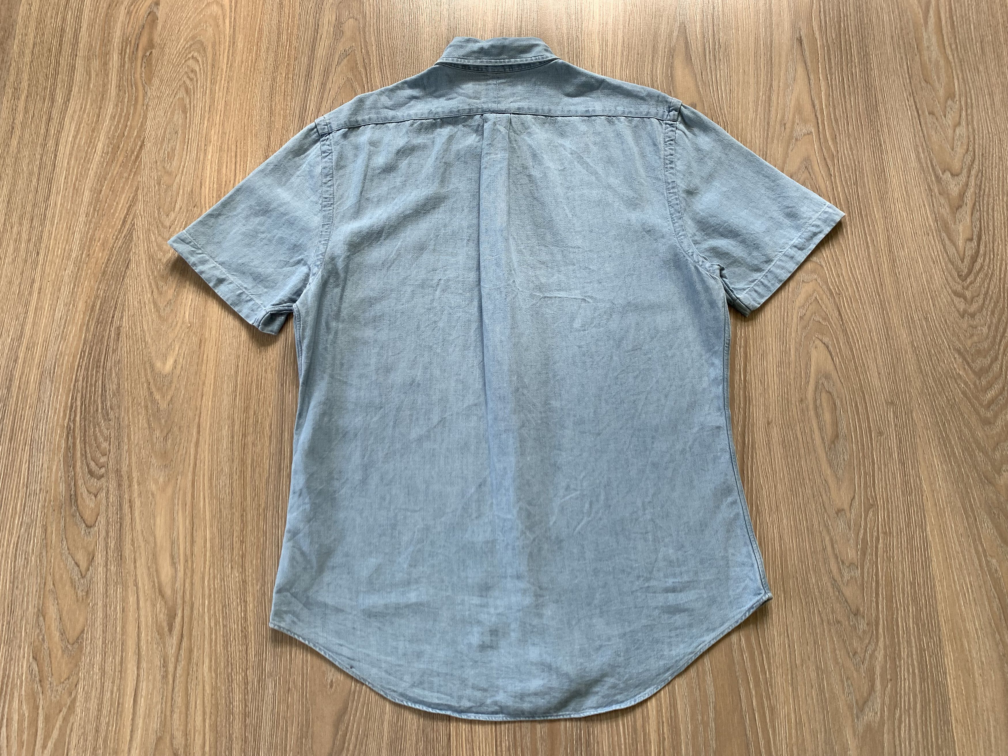 Polo Ralph Lauren Polo Ralph Lauren Slim Fit Blue Cotton Shirt Button Down Size US L / EU 52-54 / 3 - 3 Thumbnail