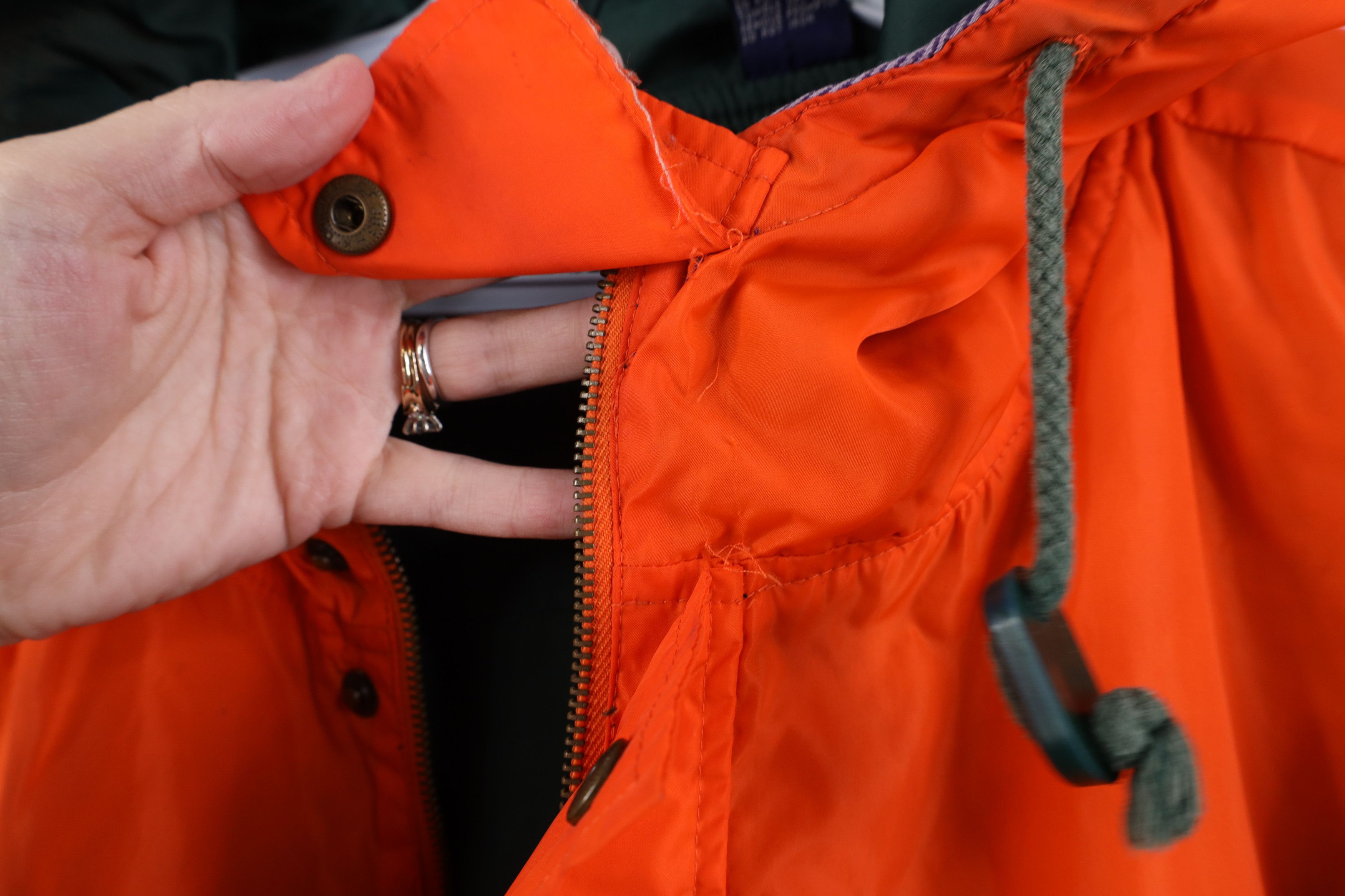 Gap Vintage 90s Gap Hooded Anorak Windbreaker Jacket Orange Size US XL / EU 56 / 4 - 4 Thumbnail