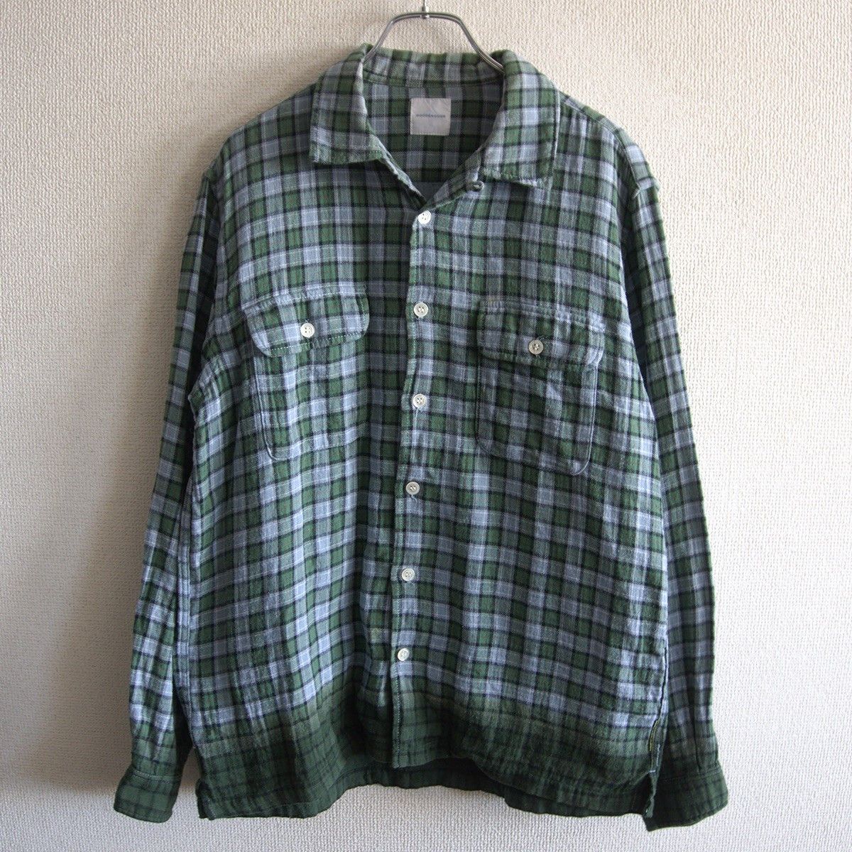 GOODENOUGH GOOD ENOUGH Open Collar Gradation Check Shirt Size M Size US M / EU 48-50 / 2 - 1 Thumbnail