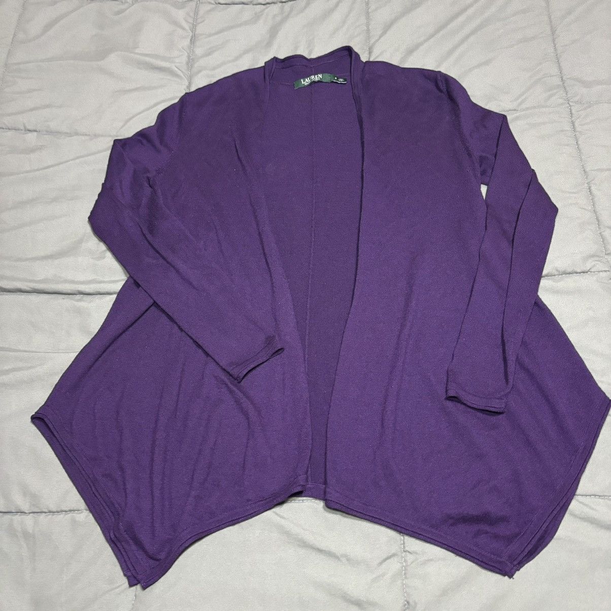 Ralph Lauren Lauren Ralph Lauren sz S purple cardigan Green label Size S / US 4 / IT 40 - 1 Thumbnail