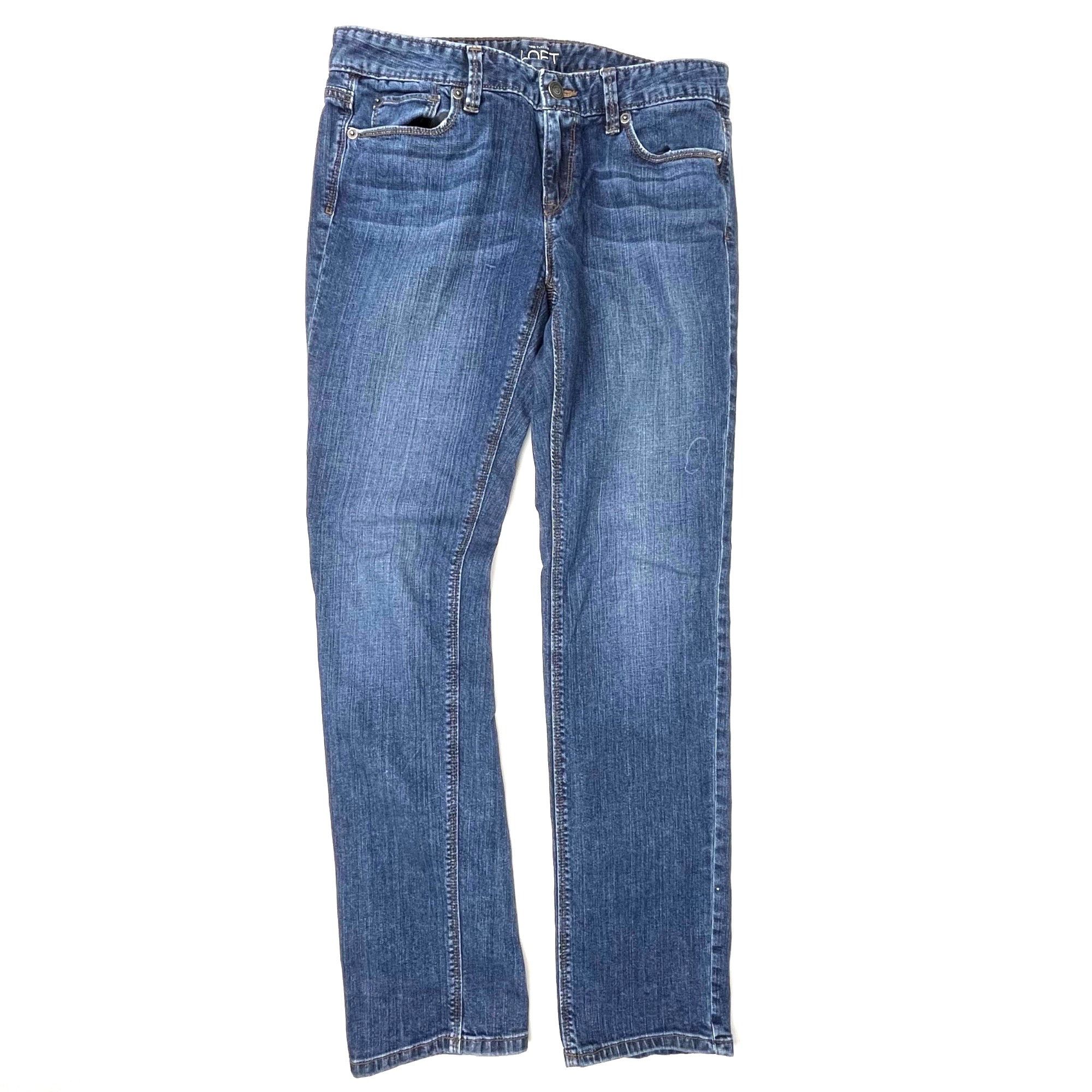 Loft LOFT Women's Modern Straight Jeans Medium Wash Size 6 Size 28" / US 6 / IT 42 - 3 Thumbnail