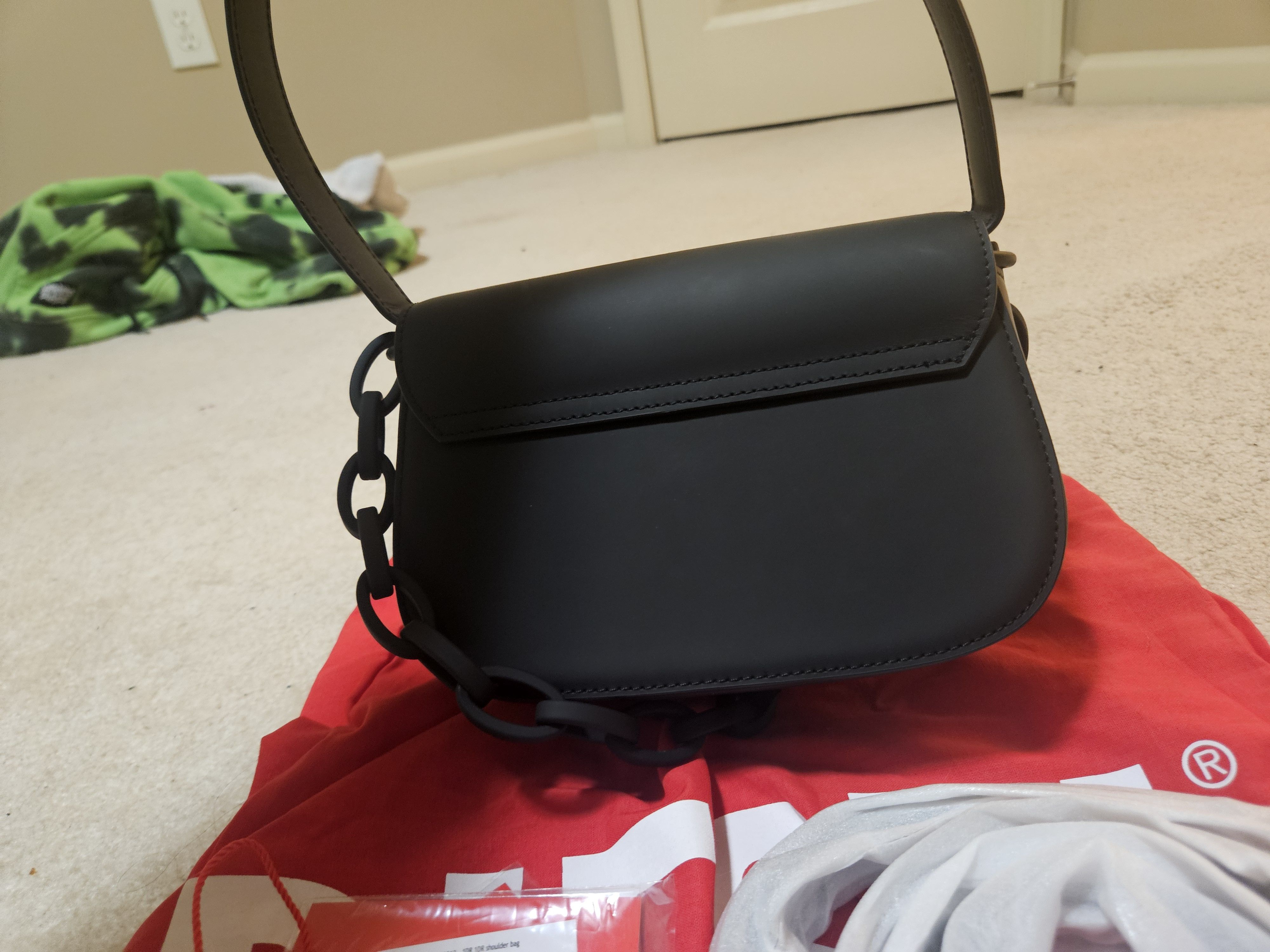 Diesel 1DR Matte Black Diesel Purse With Long Strap Size ONE SIZE - 4 Thumbnail