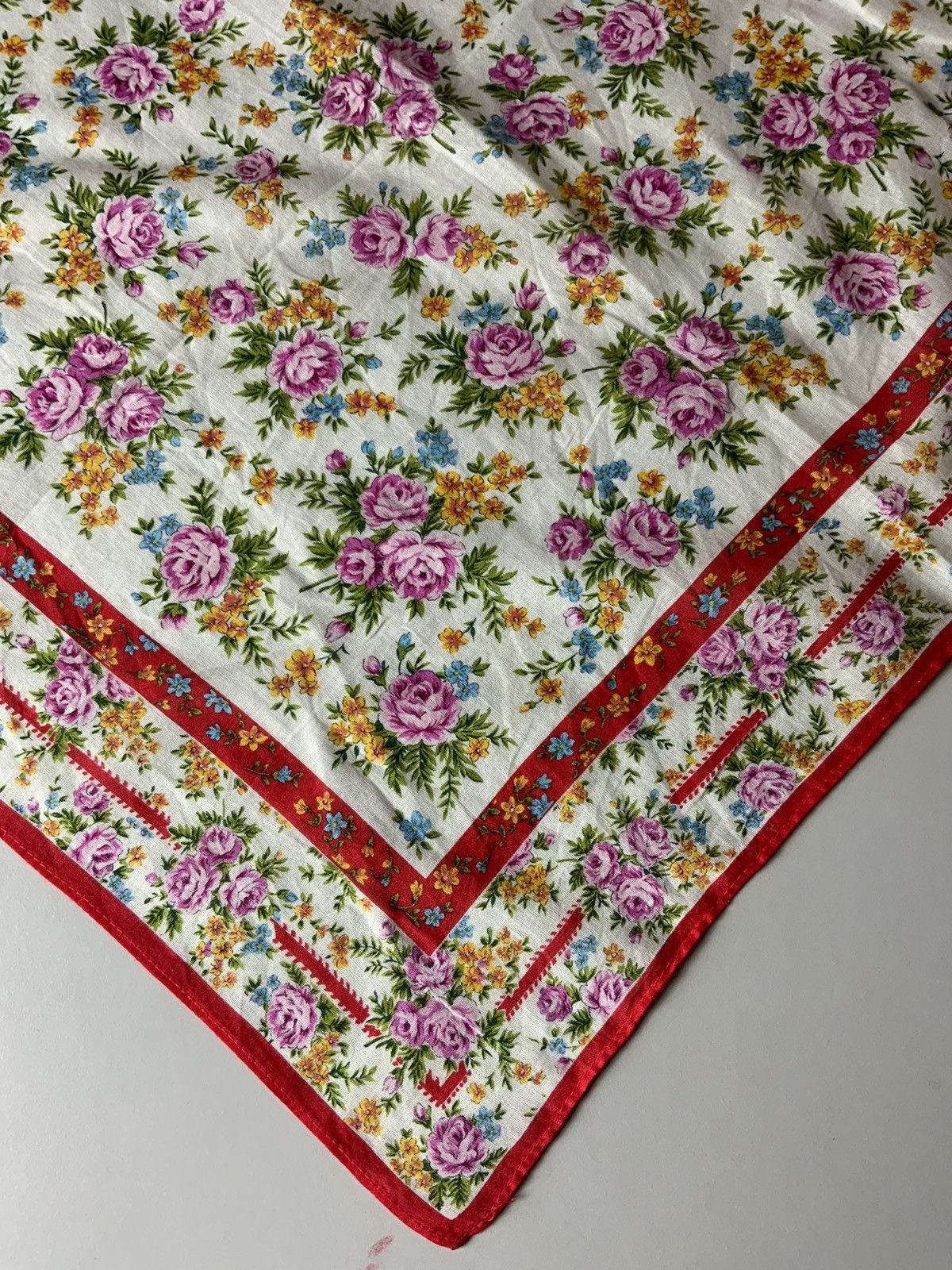Japanese Brand Kenzo Flower Bandana Handkerchief Size ONE SIZE - 8 Thumbnail