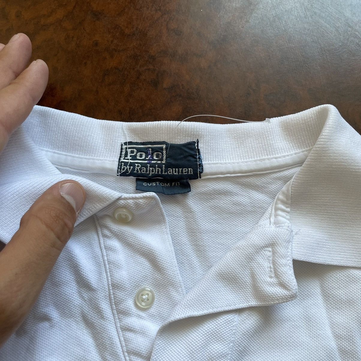 Polo Ralph Lauren × Vintage White classic Polo tee shir old money Ralph CHIEF KEEF rrl Size US L / EU 52-54 / 3 - 3 Thumbnail