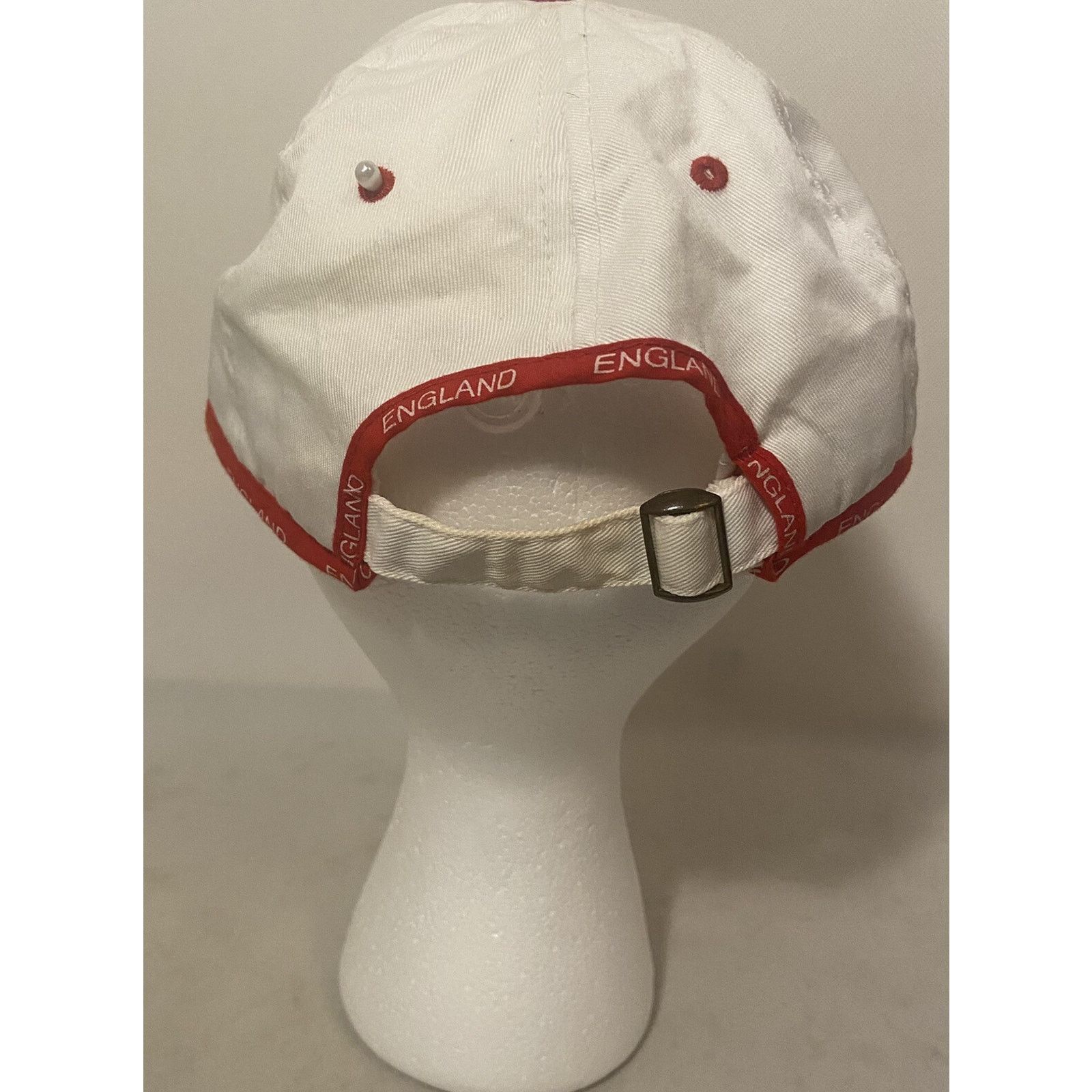 Other Biking Hat White England Flag Adjustable Ball Cap Travel Size ONE SIZE - 3 Thumbnail