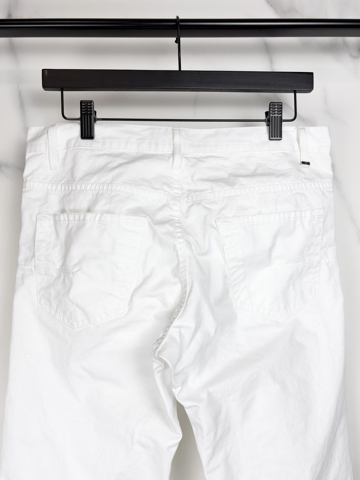 Dior SS08 Dior Homme Whiskered Cotton Jeans KVA White Size US 30 / EU 46 - 4 Thumbnail