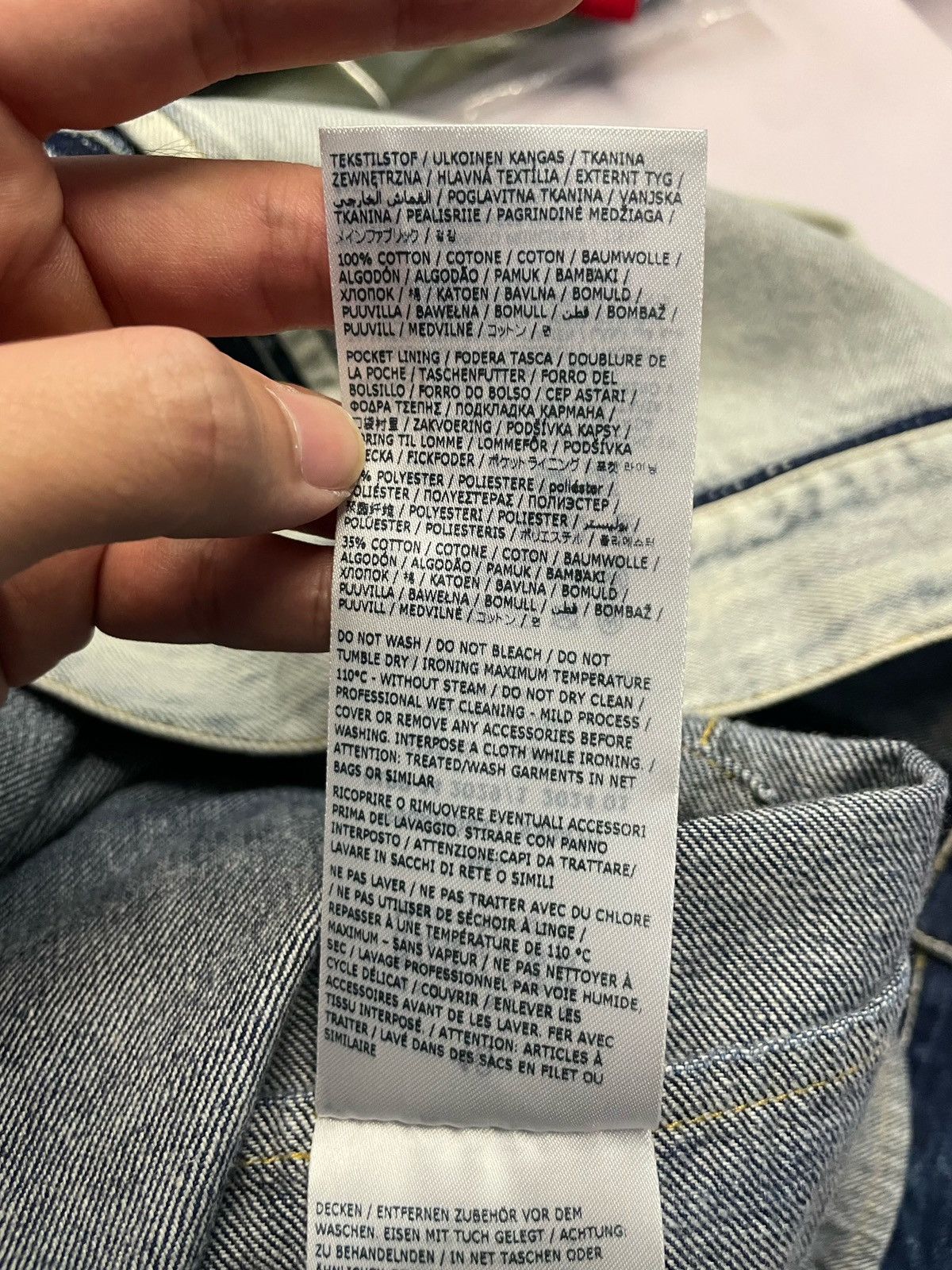 Maison Margiela Maison Margiela Collarless Oversized Denim Jacket Size US S / EU 44-46 / 1 - 13 Thumbnail
