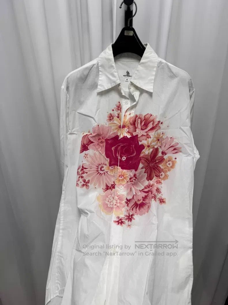 Yohji Yamamoto Yohji Yamamoto 90s Flower Shirt Size US XL / EU 56 / 4 - 4 Thumbnail