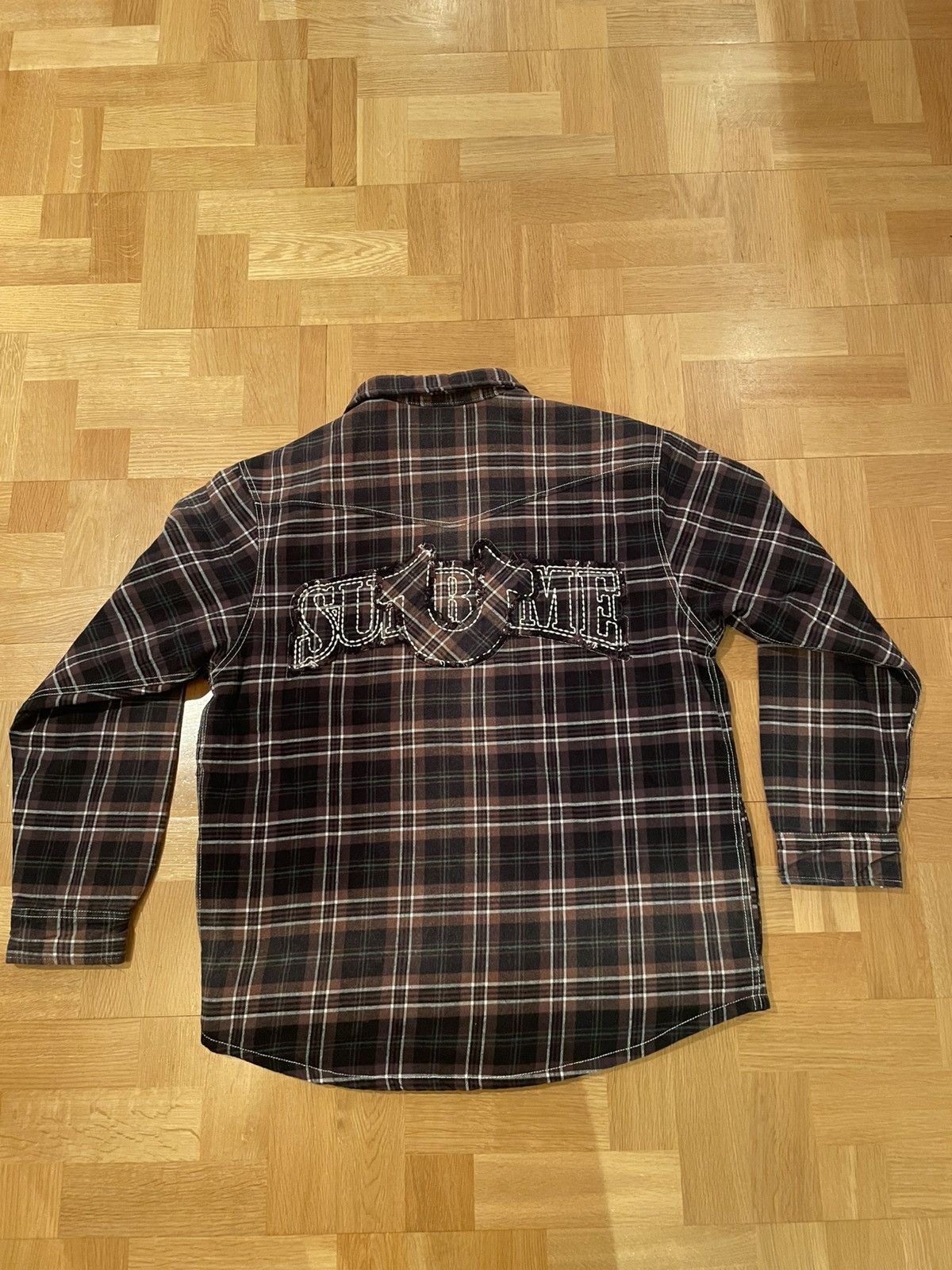 Supreme x True Religion Quilted Lined Plaid Flannel Shirt