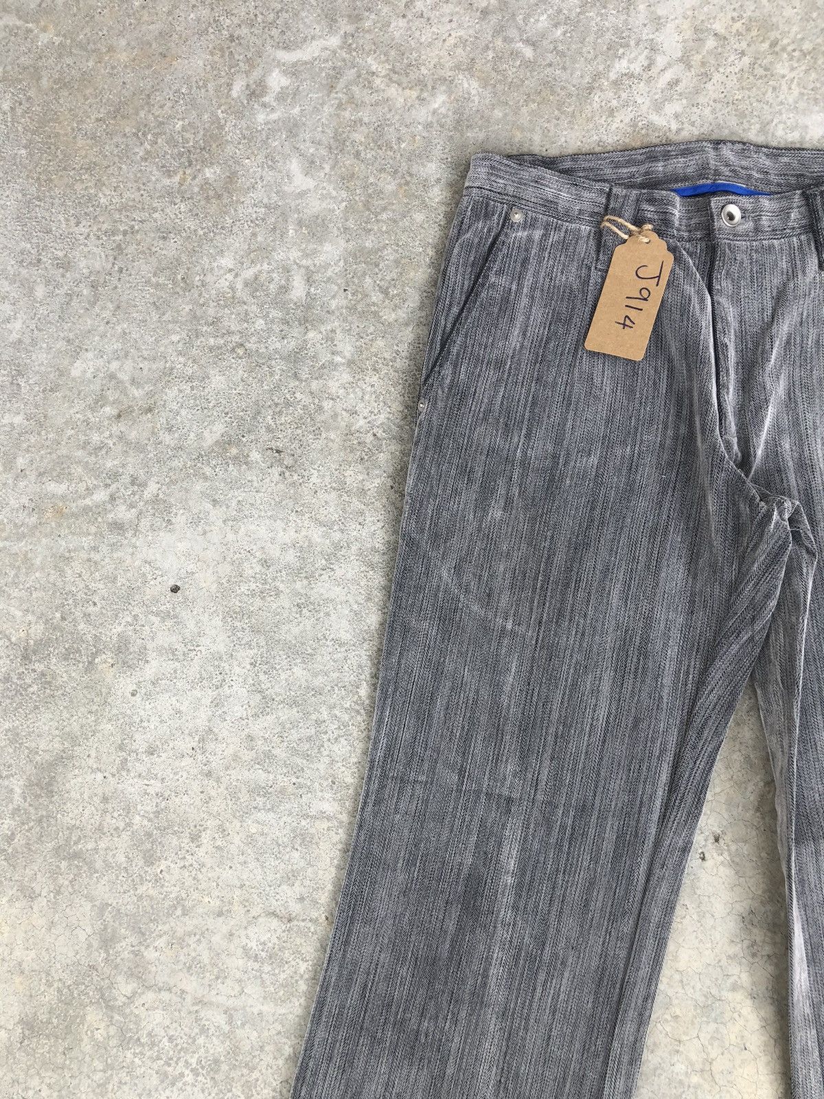 If Six Was Nine Japaneses Takaiq Flared Pants Distressed Jeans Size US 30 / EU 46 - 4 Thumbnail