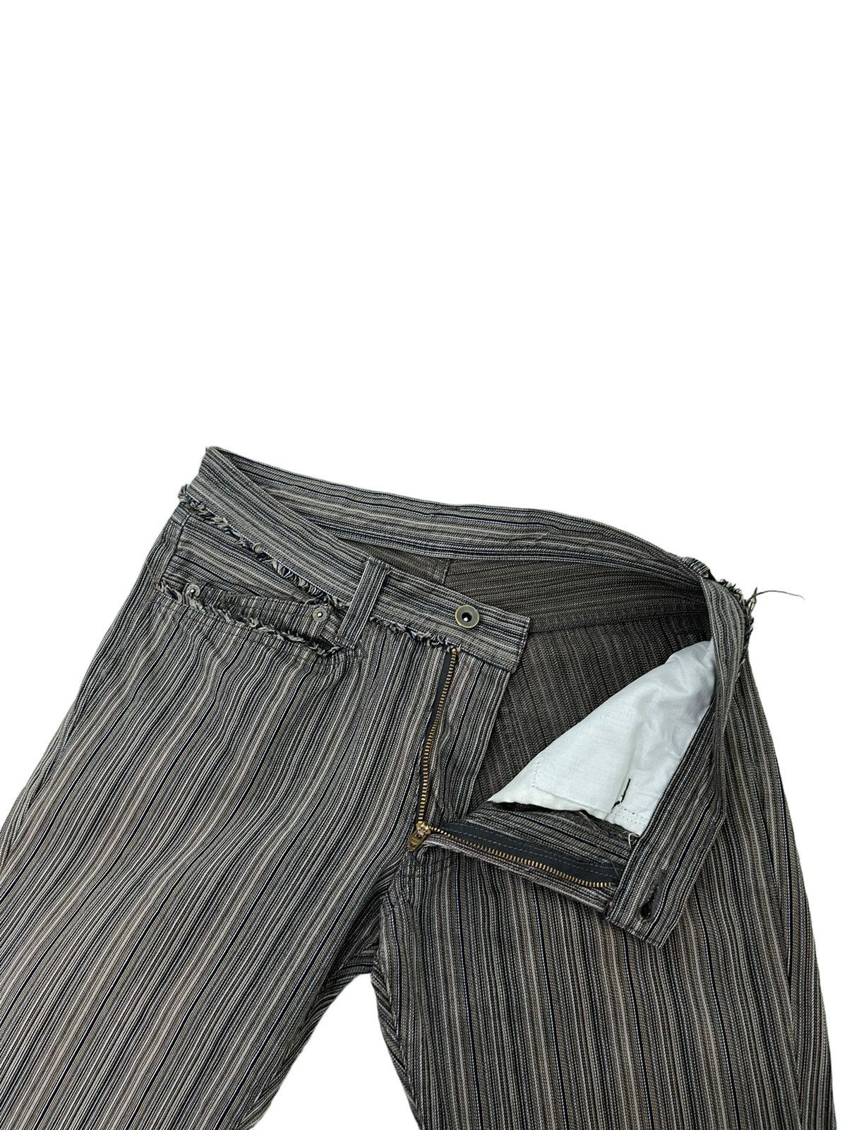 Japanese Brand Flare Jeans Nicole Club Striped Low Rise Boot Cut 7🟦8 Size US 29 - 8 Thumbnail