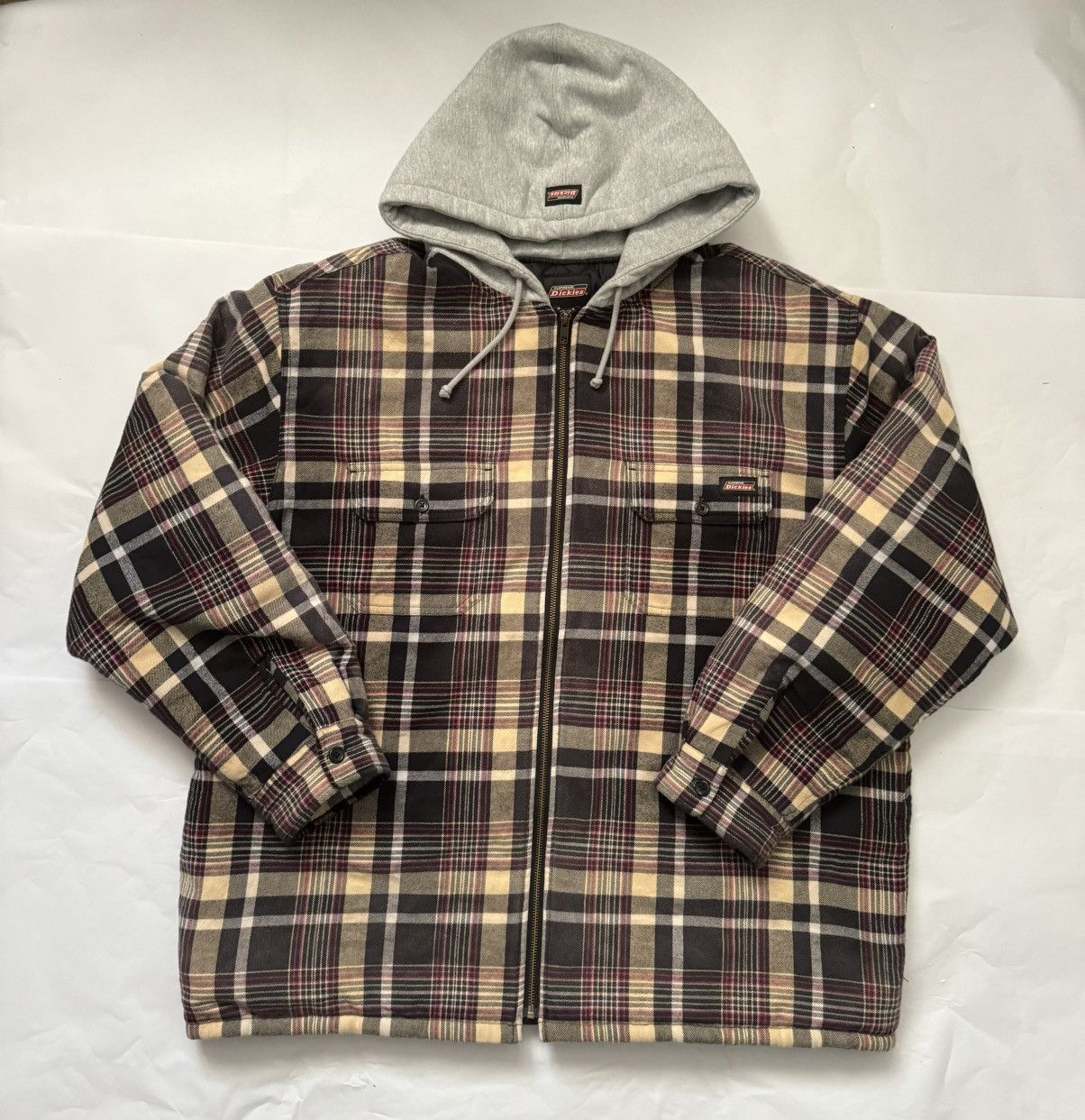 Supreme Supreme Dickies Plaid Hooded Zip Up Shirt | Grailed