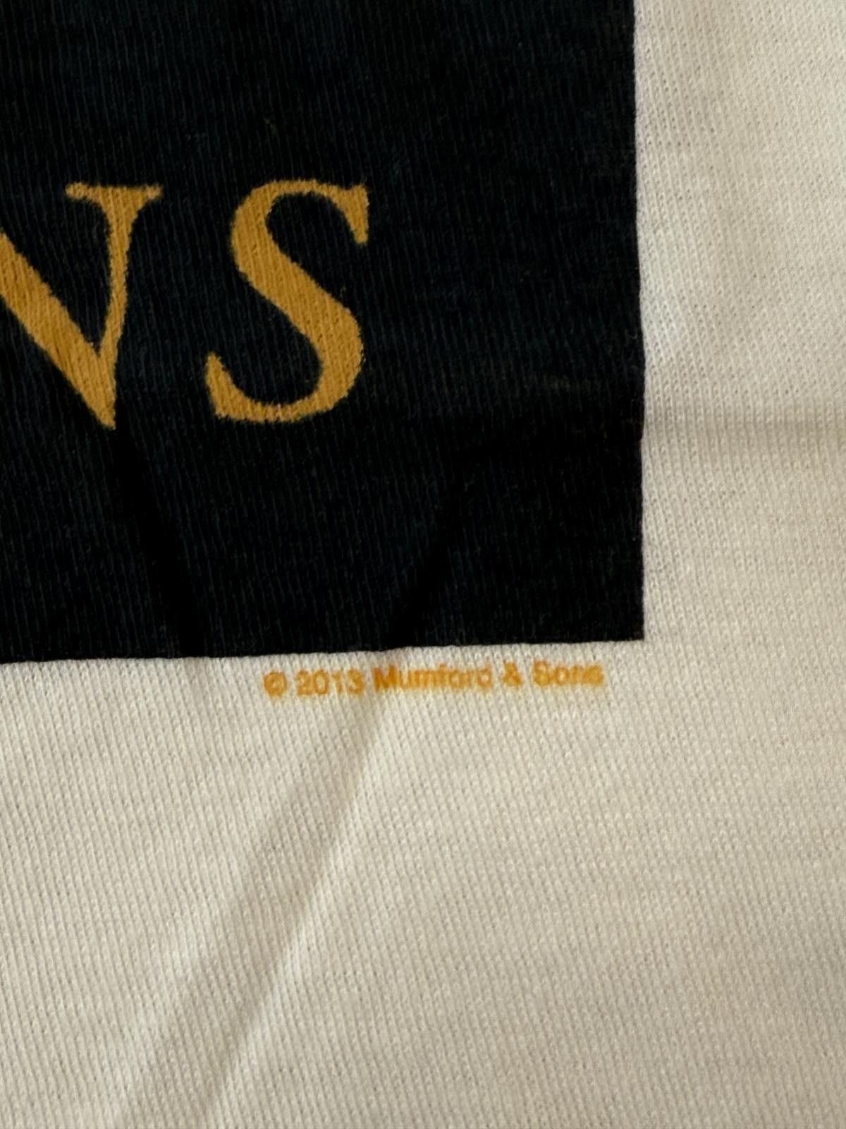 Designer Mumford & Sons Tour T-shirt GOTR 2013 Full English Tee XL Size US XL / EU 56 / 4 - 4 Thumbnail