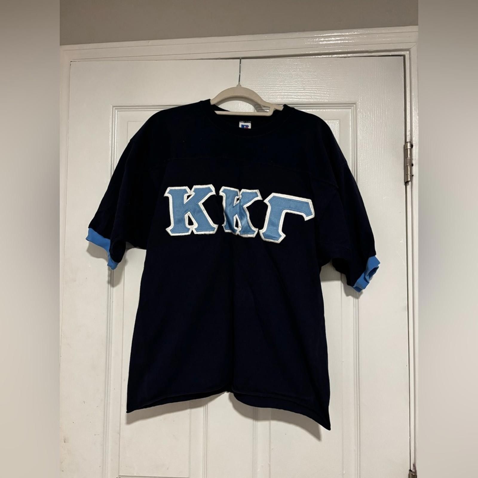 Russell Athletic Russell Athletic Navy Tee with White and Blue Accents Size US L / EU 52-54 / 3 - 1 Thumbnail