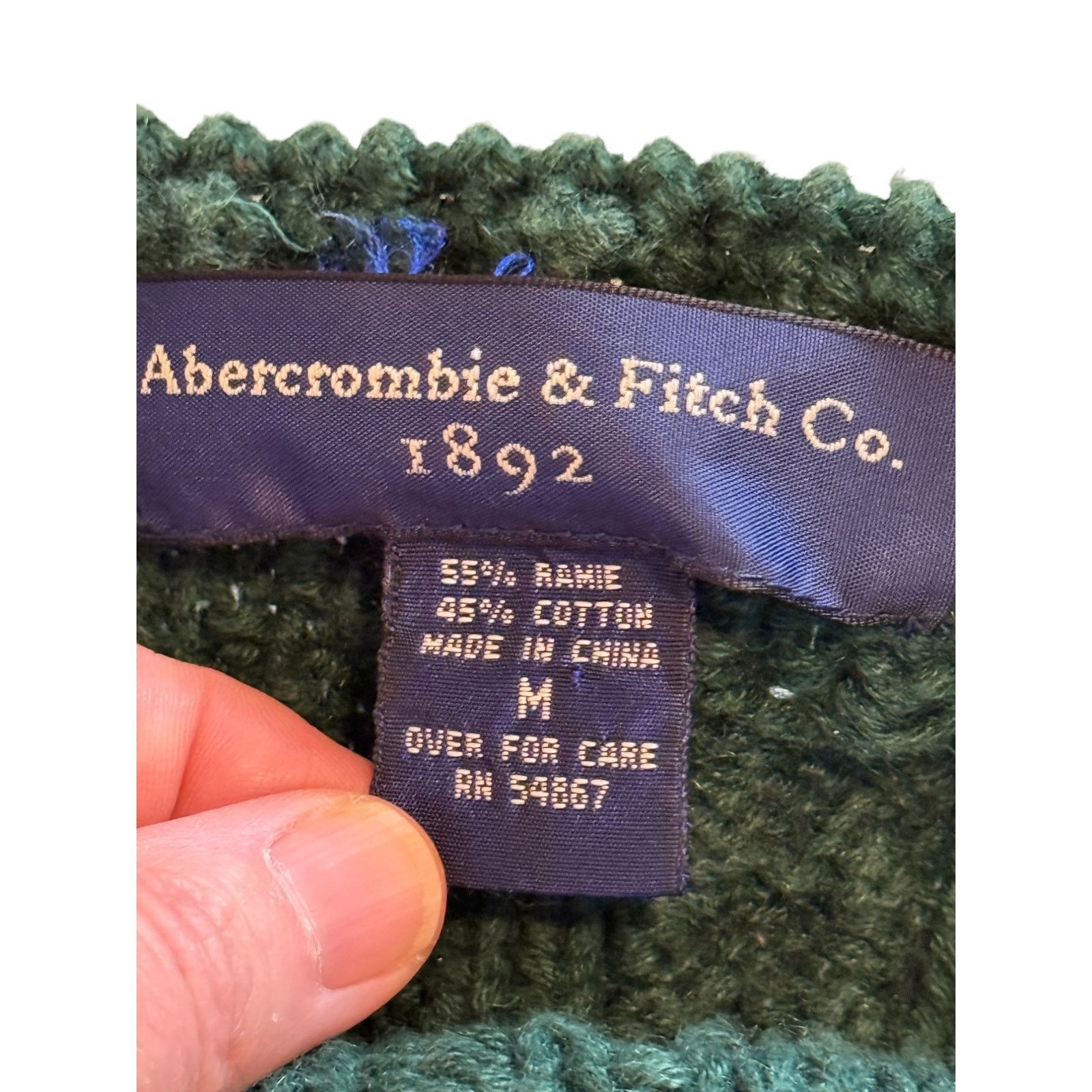 Abercrombie & Fitch Abercrombie & Fitch Sweater Women Medium Hunter Green Fisher Size M / US 6-8 / IT 42-44 - 4 Thumbnail
