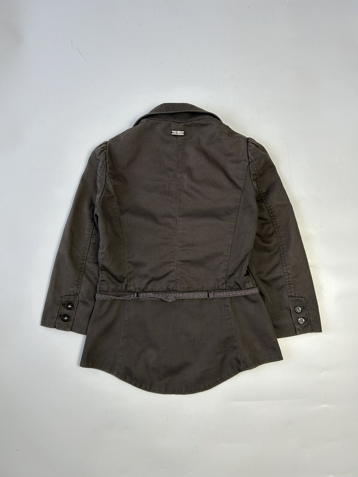 Diesel DIESEL DARK BROWN COTTON BLAZER Size XS / US 0-2 / IT 36-38 - 4 Thumbnail