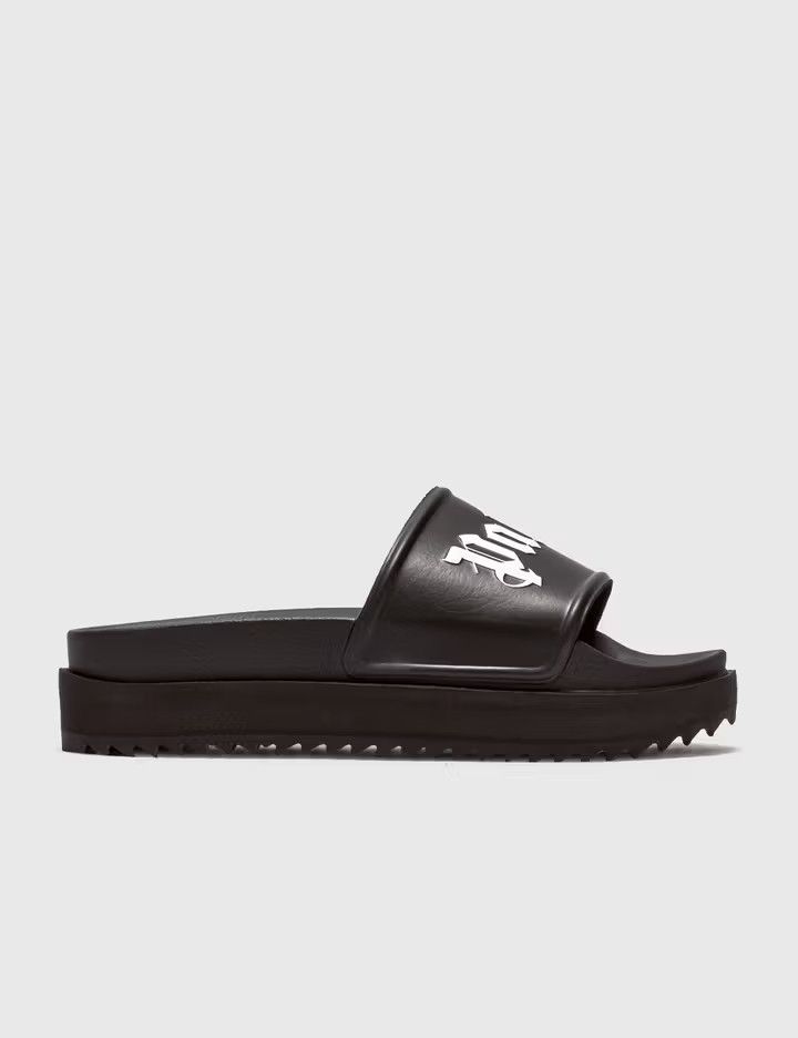 Palm Angels o1y1125 Logo Flats in Black Size US 6 / IT 36 - 1 Thumbnail