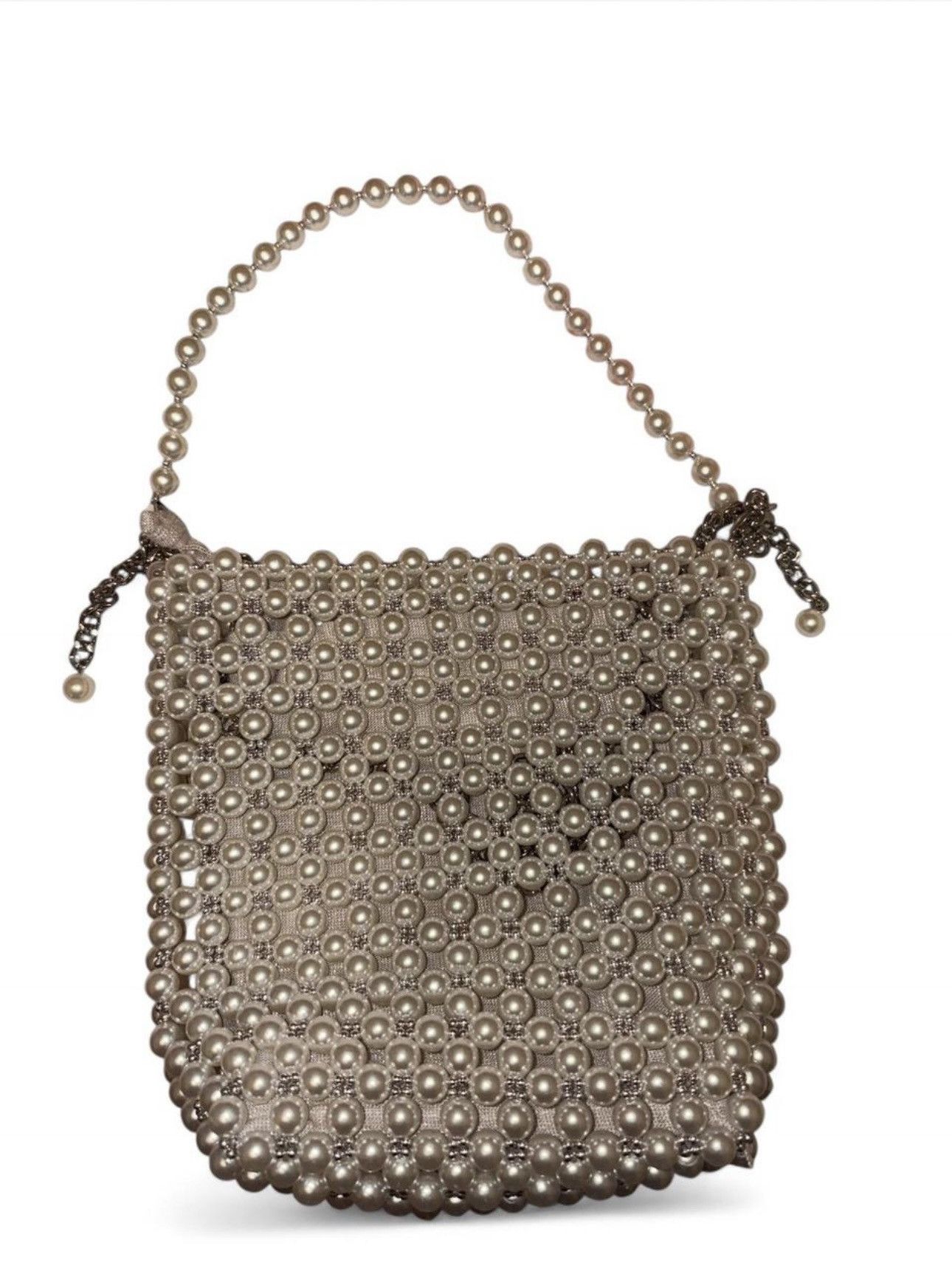 Zara Pearl Bucket Bag Size ONE SIZE - 1 Thumbnail