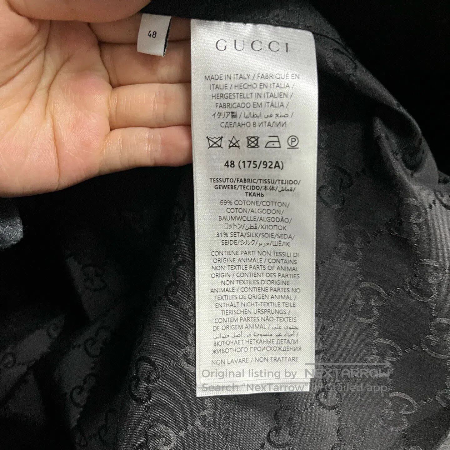 Gucci Guicci Short-sleeved, collar-tipped, buttoned, solid-color Size US M / EU 48-50 / 2 - 4 Thumbnail